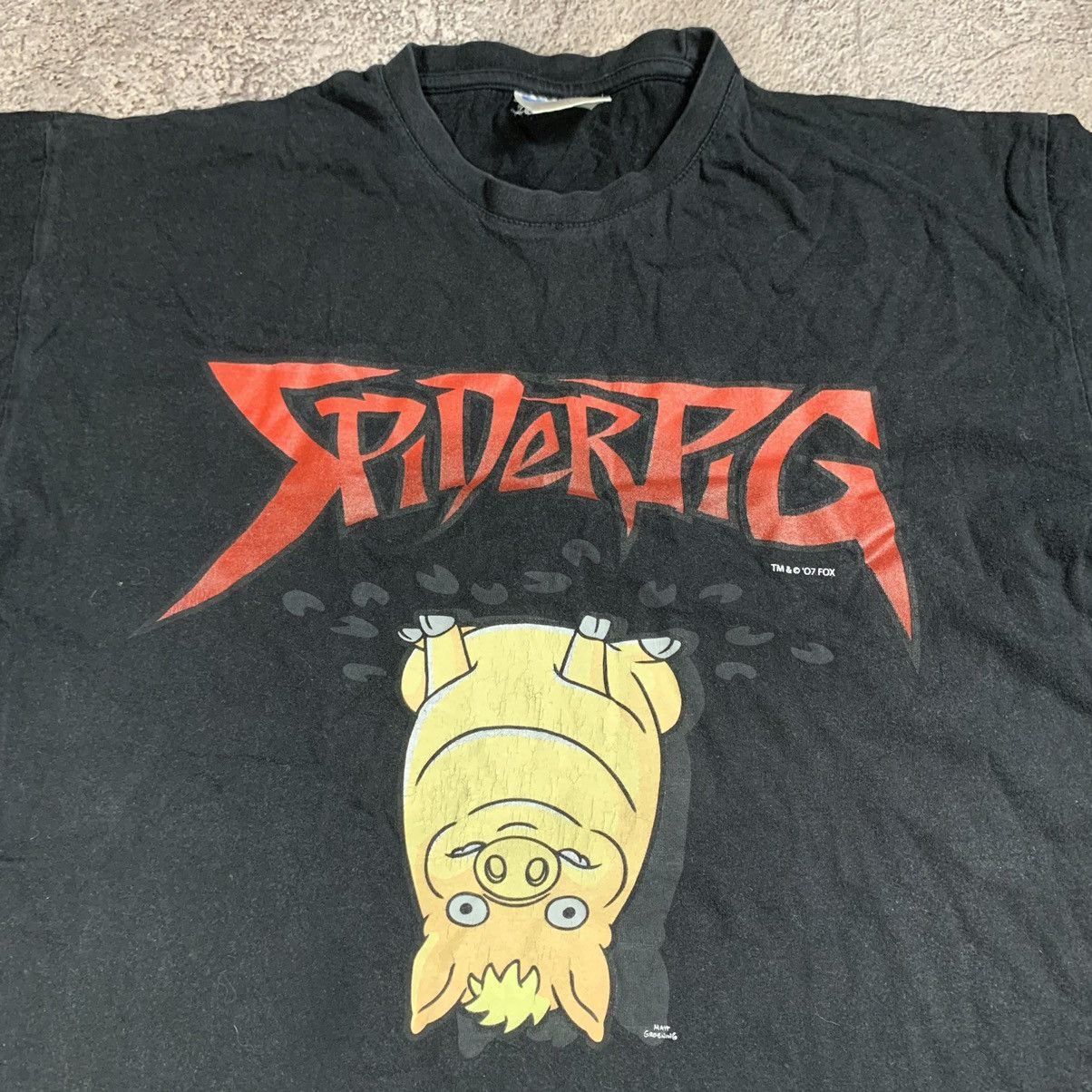 Vintage Vintage 90s Spiderpig Graphic Tee Sun Faded Skate Boxy L Size US L / EU 52-54 / 3 - 2 Thumbnail