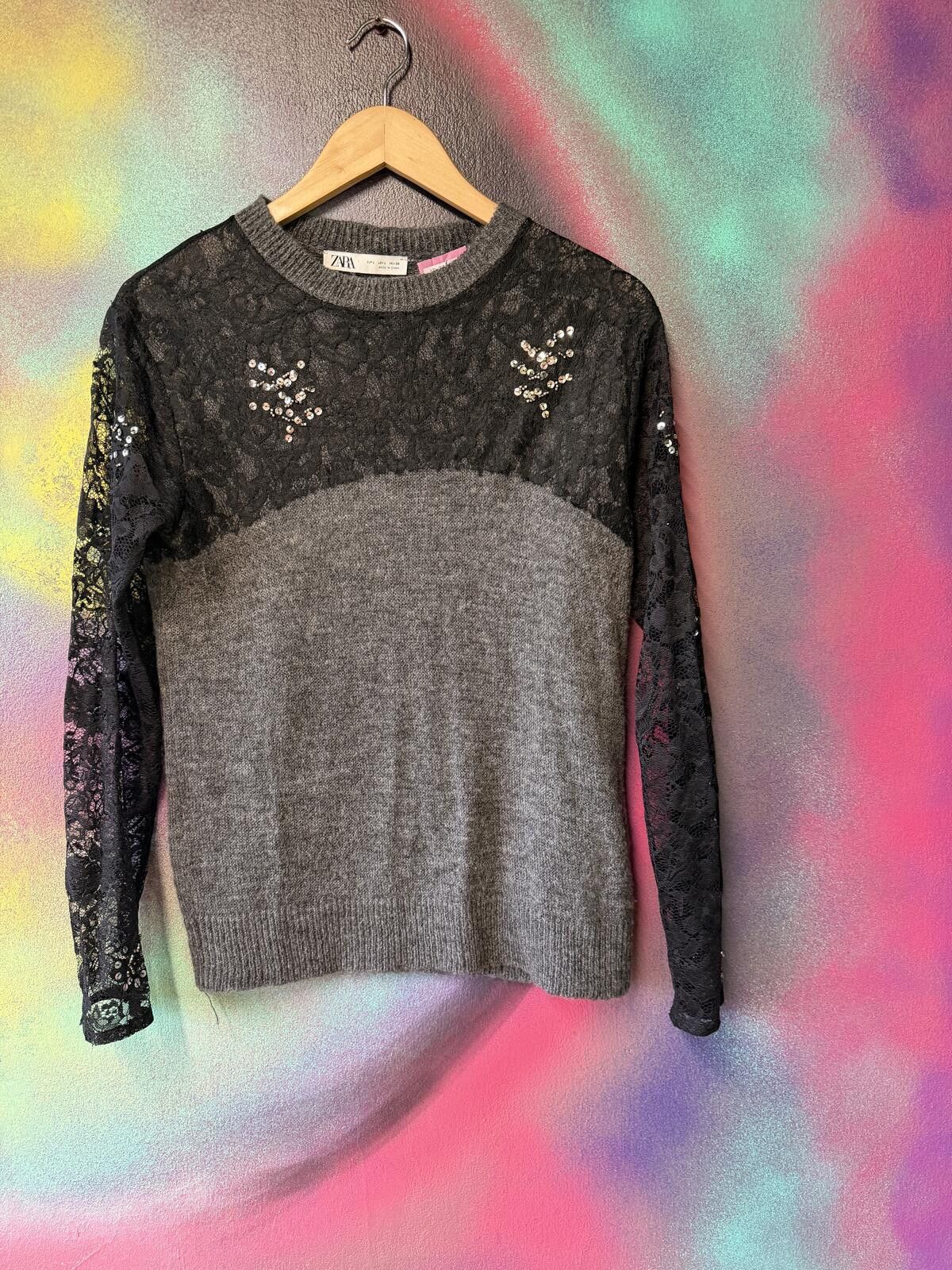 Other Zara sequin sweater in size L Size L / US 10 / IT 46 - 1 Thumbnail