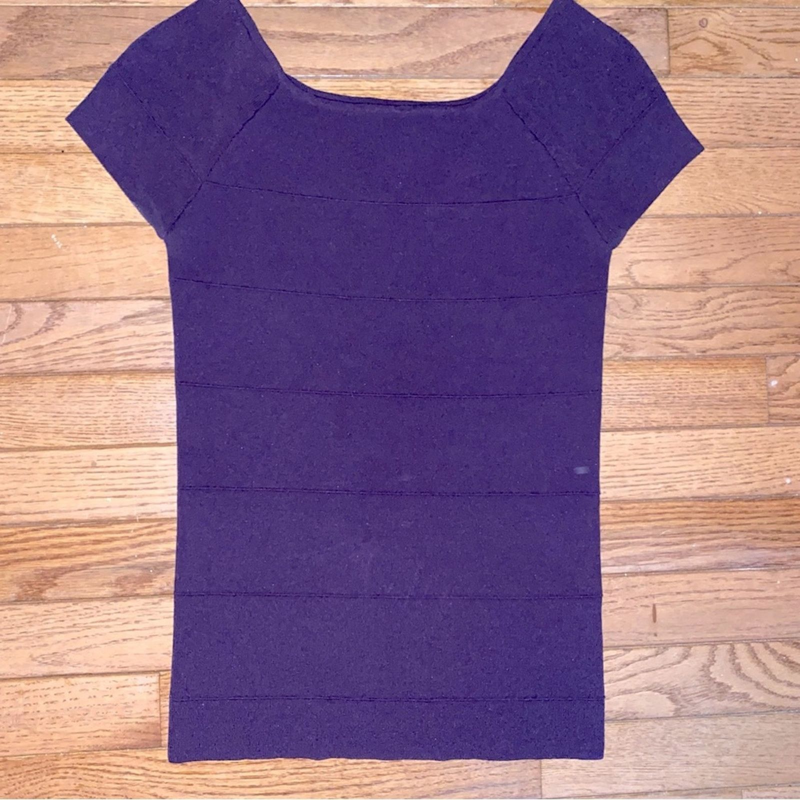 Vivienne Tam Vivienne Tam Black Knit Ribbed Short Sleeve Top Size Medium Size M / US 6-8 / IT 42-44 - 3 Thumbnail