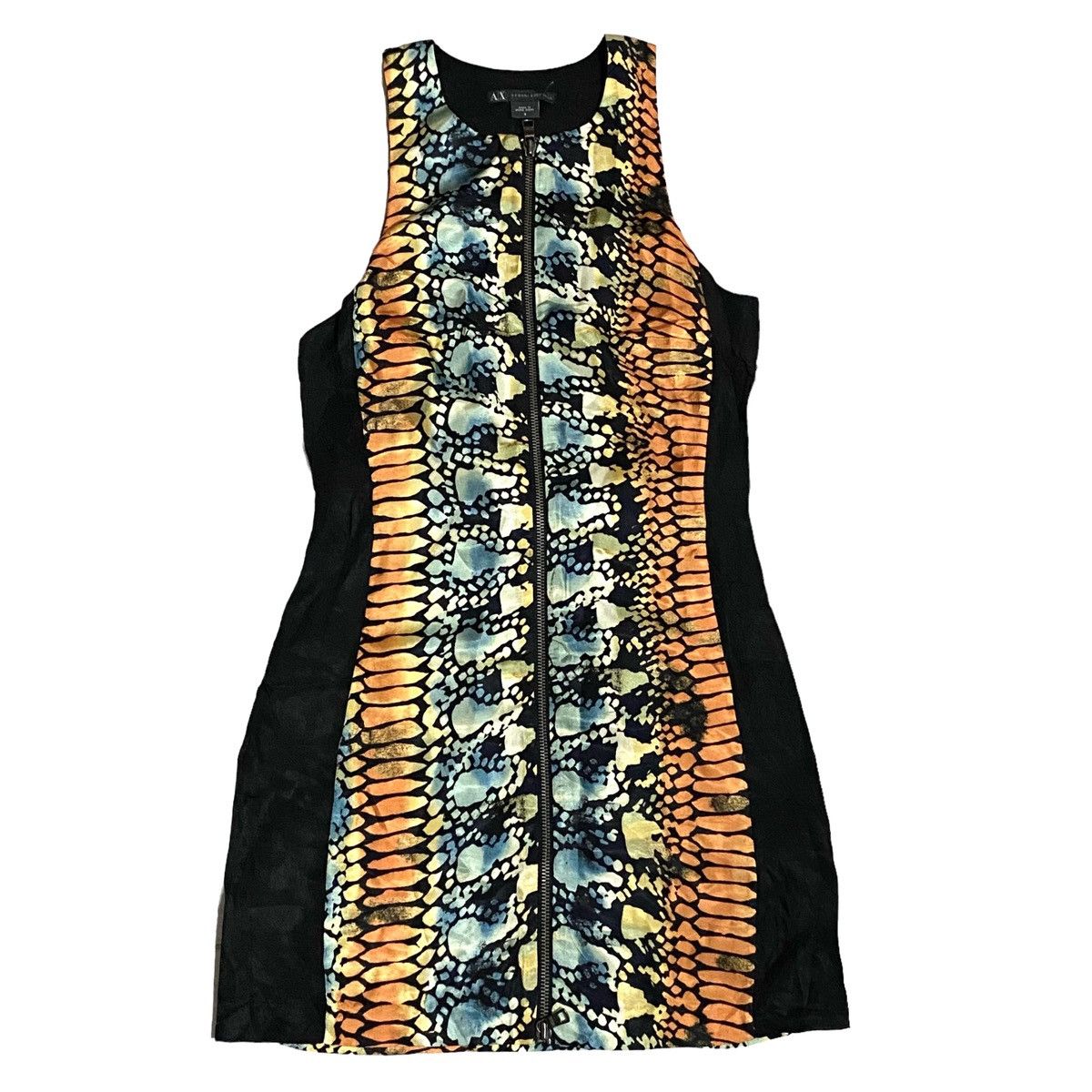 Emporio Armani × Japanese Brand Armani exchange silk snake skin dress Size S / US 4 / IT 40 - 1 Thumbnail