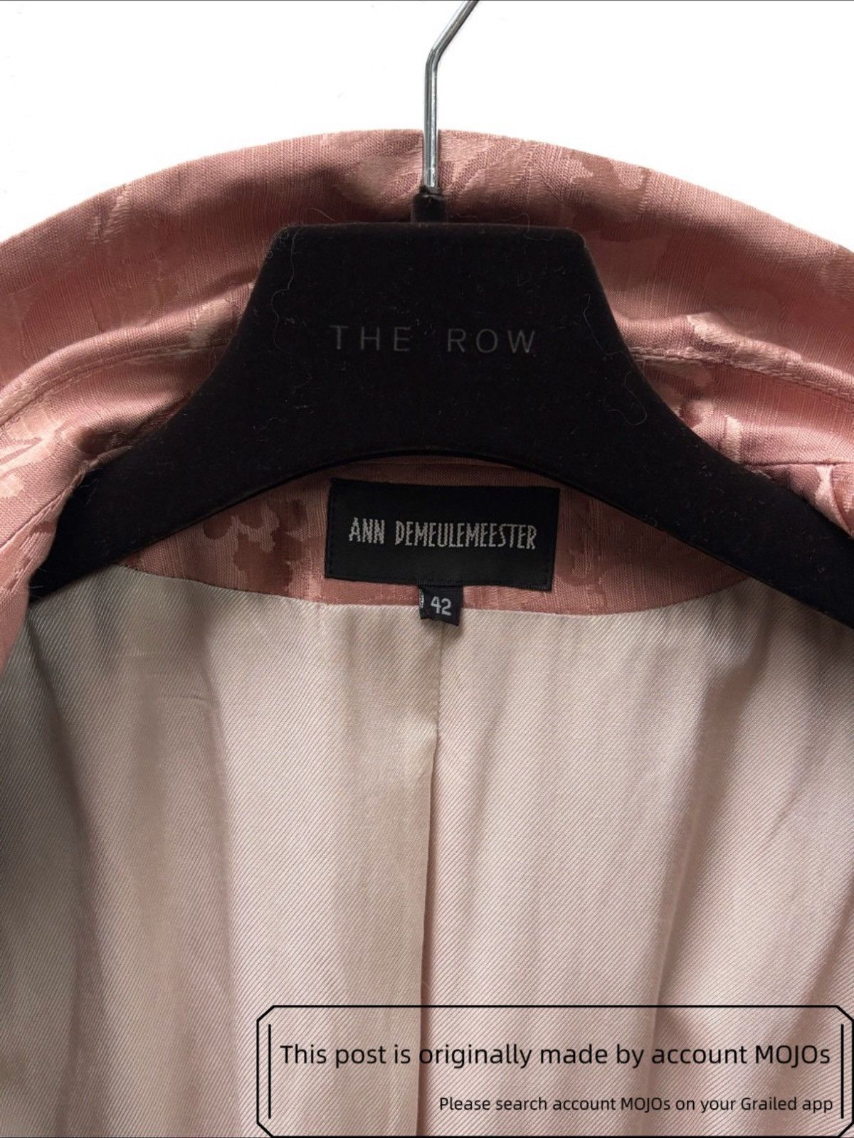 Ann Demeulemeester Sz 42 Ann Demeulemeester 19AW Light Pink Flower Blazer mojos Size US XS / EU 42 / 0 - 6 Thumbnail