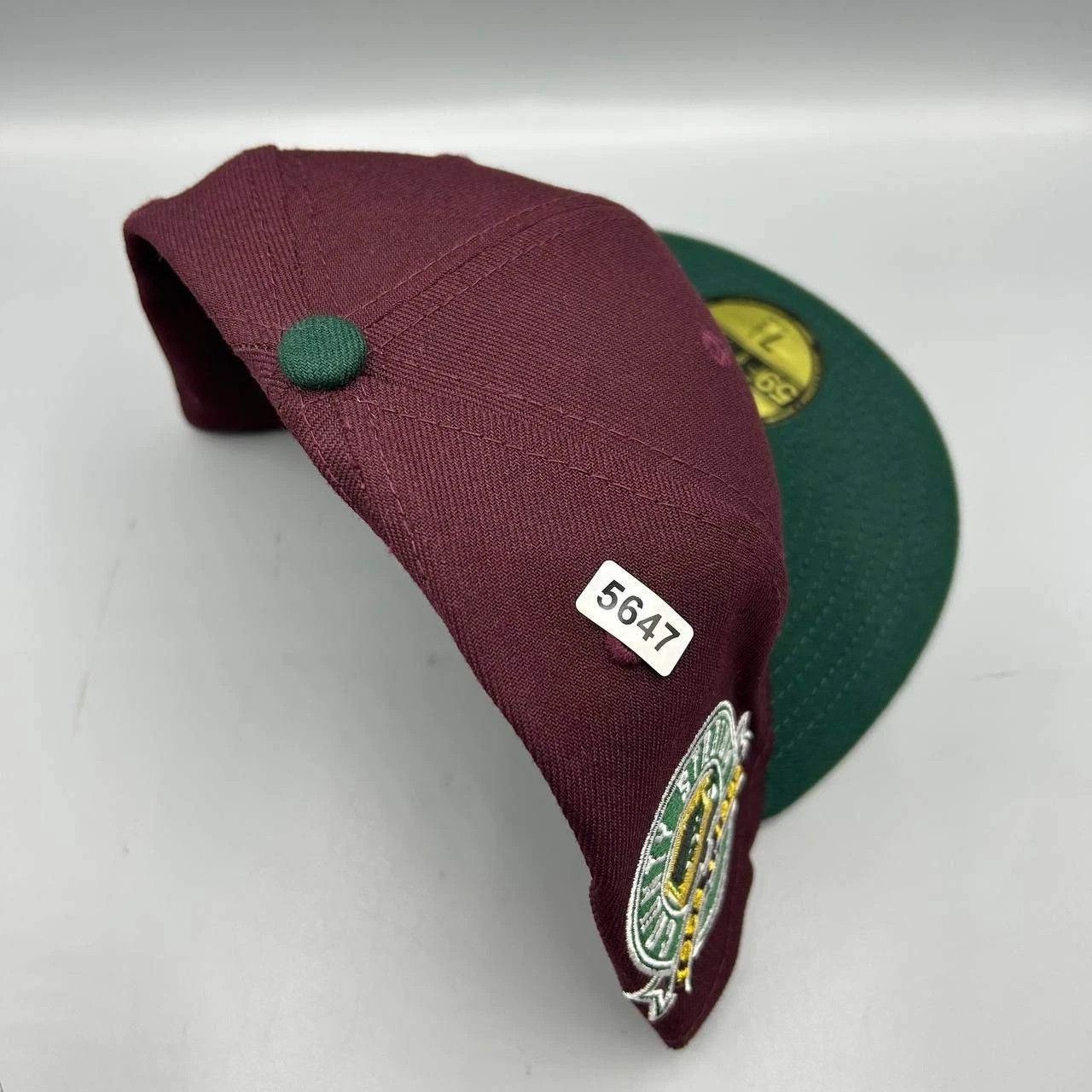 New Era Milwaukee Brewers Hat Men 7 1/2 Red Green MLB Fitted Cap New Size ONE SIZE - 9 Thumbnail
