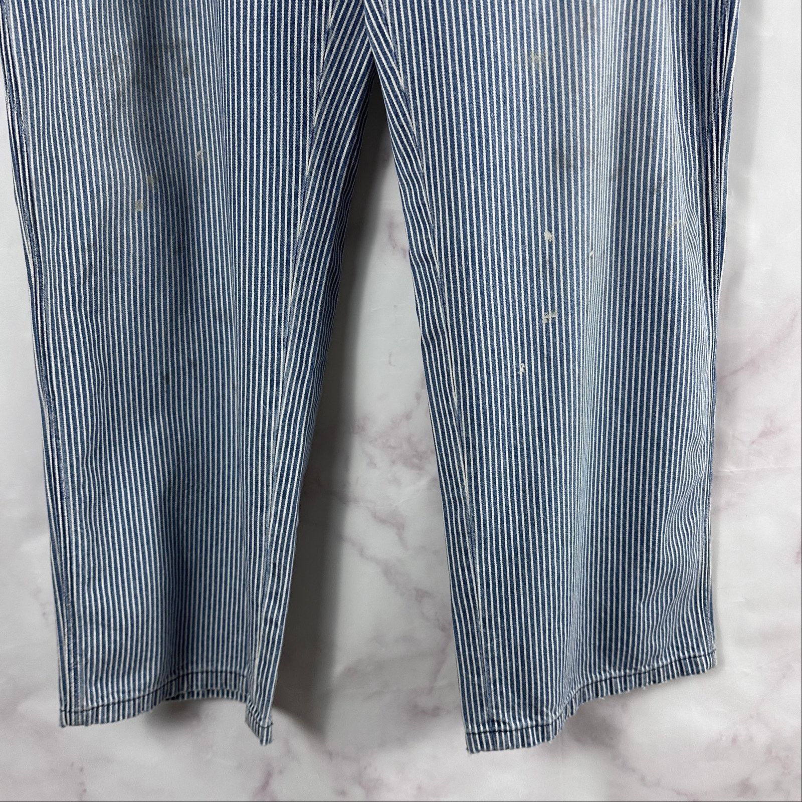 Vintage Sean Wotherspoon SWJP Hickory Stripe Carpenter Pants Size US 36 / EU 52 - 7 Thumbnail