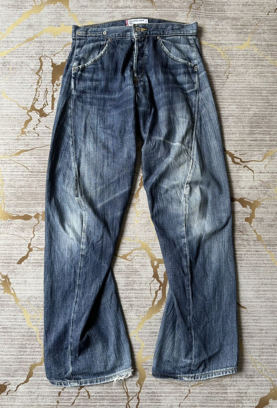 Levi's Vintage Clothing Levi’s Engineered Jeans Loose Distressed Denim Size US 30 / EU 46 - 2 Thumbnail