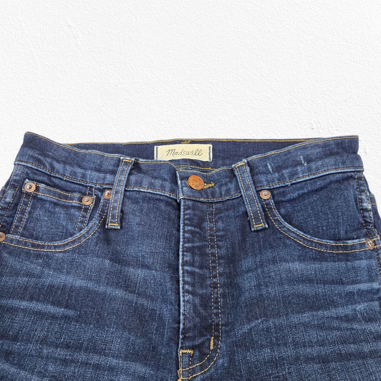 Madewell Madewell 10 High Rise Skinny Jeans Size 26 Dark Wash Size 26" / US 2 / IT 38 - 3 Thumbnail