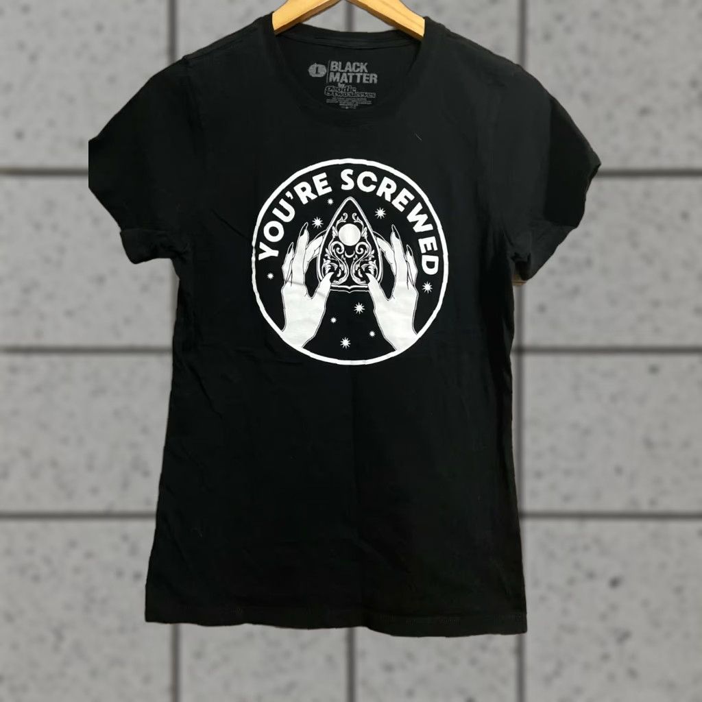 Vintage Black Matter Black T Shirt youre screwed quija board Large Mens T-Shirt Black Size US L / EU 52-54 / 3 - 1 Thumbnail