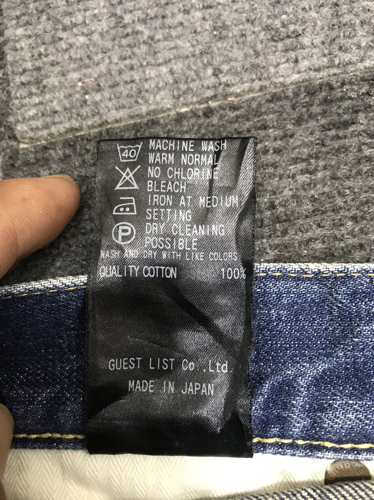 Japanese Brand 💥Insane 90s Style💥Red Card Stone Wash Fades Denim F454 Size US 32 / EU 48 - 17 Thumbnail