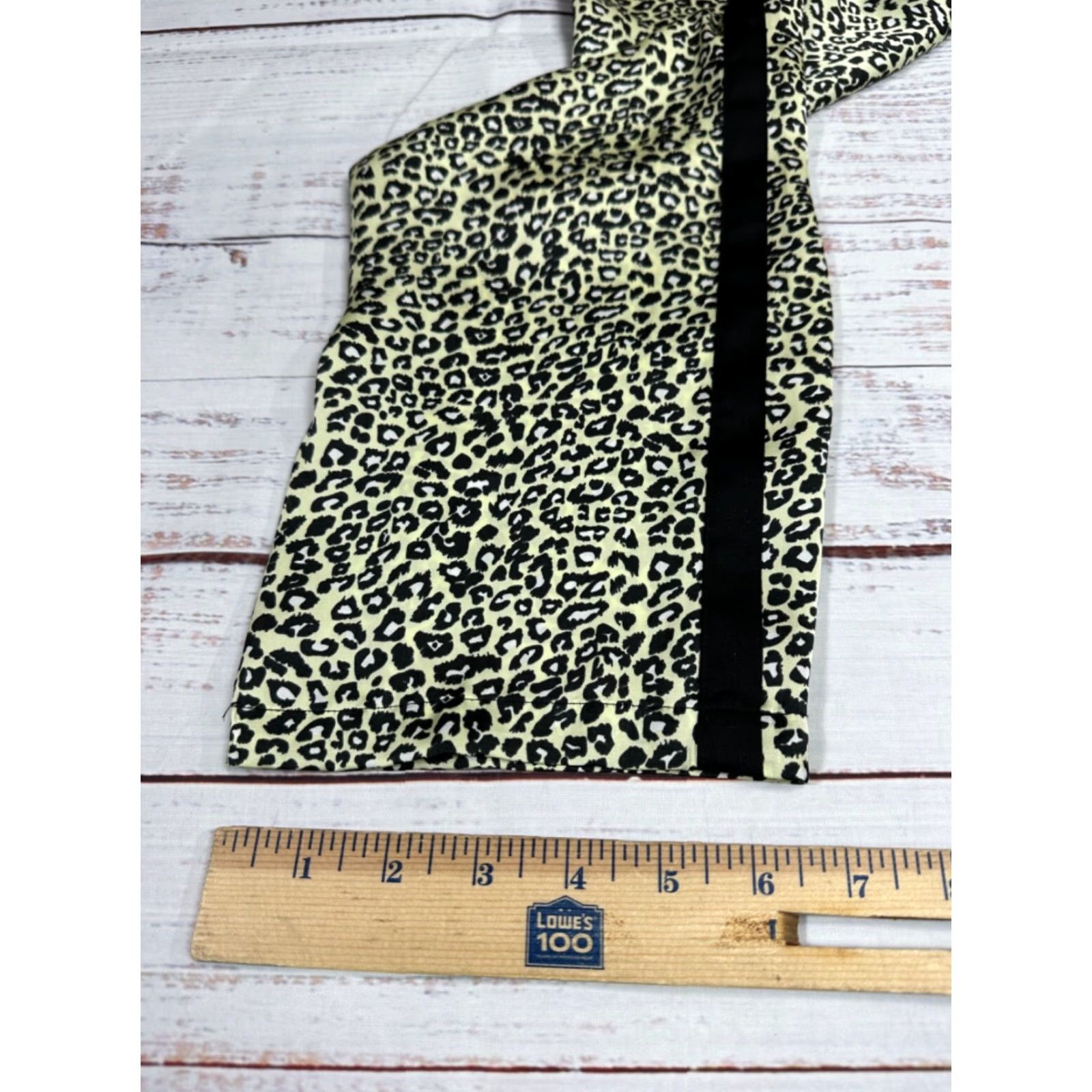 Maison Scotch Maison Scotch Womens Pants Miami Deco Leopard Print Pull On Sz 3 Green Black Size 26" / US 2 / IT 38 - 3 Thumbnail