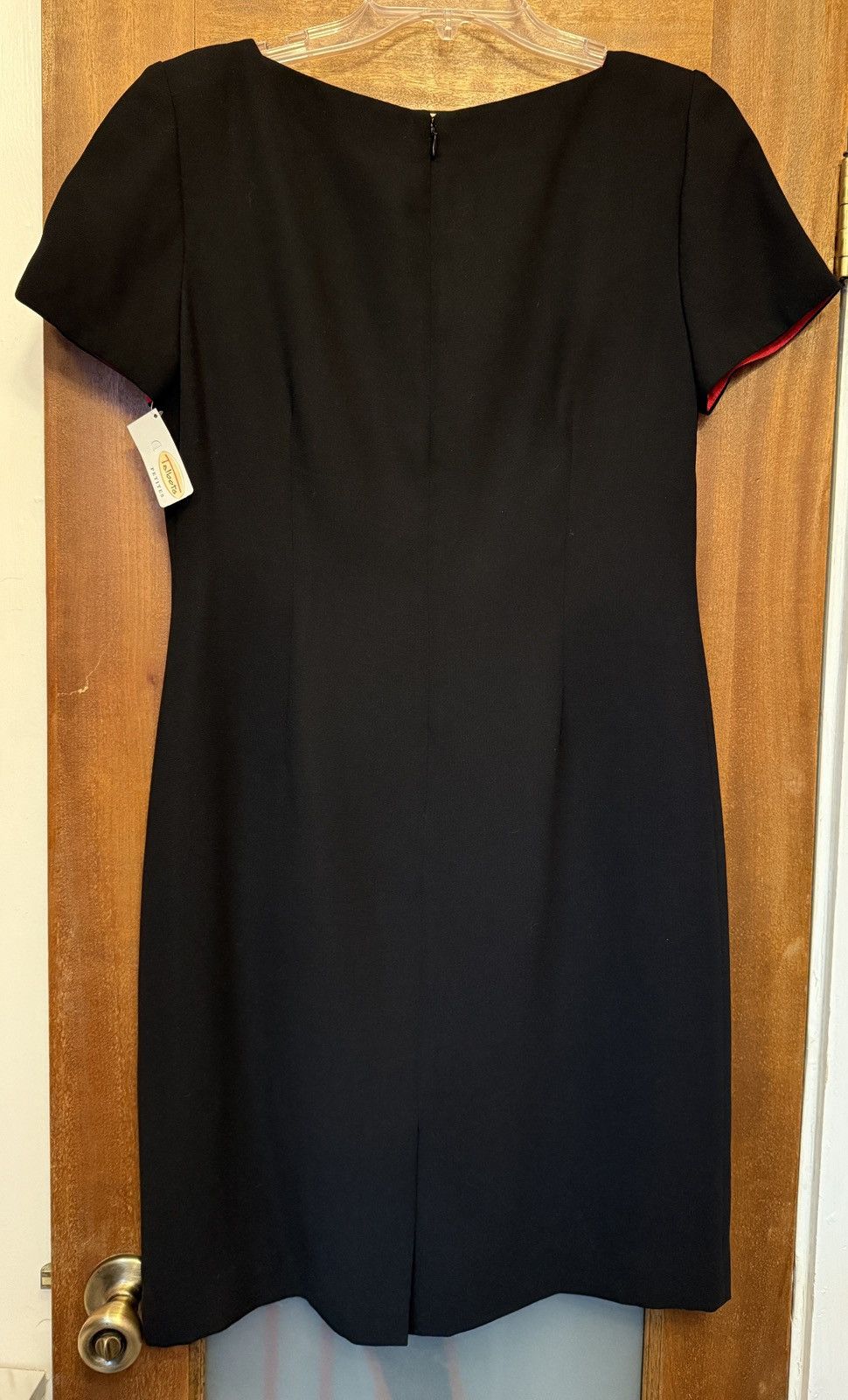 Talbots Talbots Women Petite Vtg Lined Black Dress Rhinestone Button Size L / US 10 / IT 46 - 7 Thumbnail