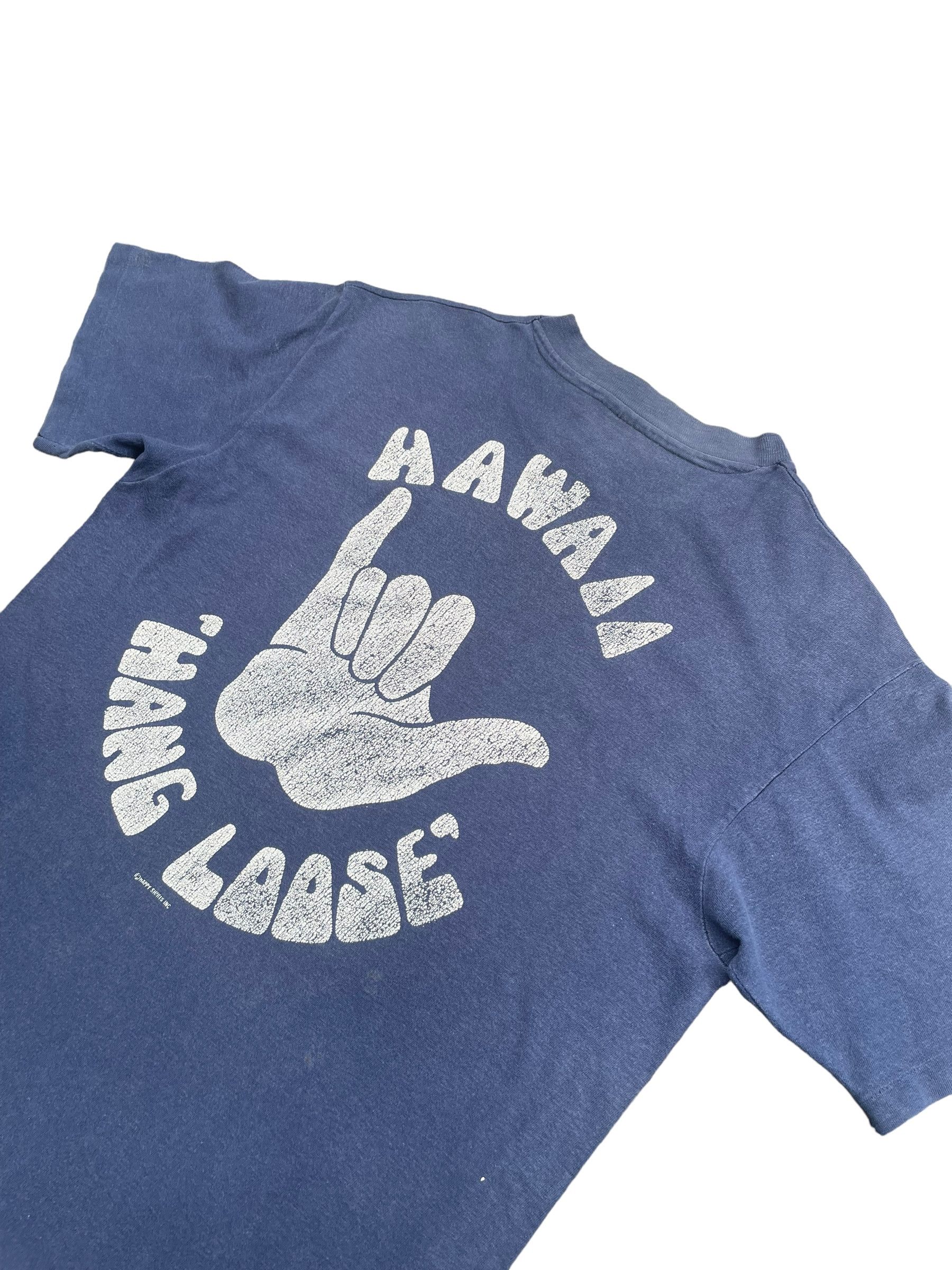 Hanes Vintage Hang Loose Hawaii Faded Wash Tshirt Size US M / EU 48-50 / 2 - 4 Thumbnail