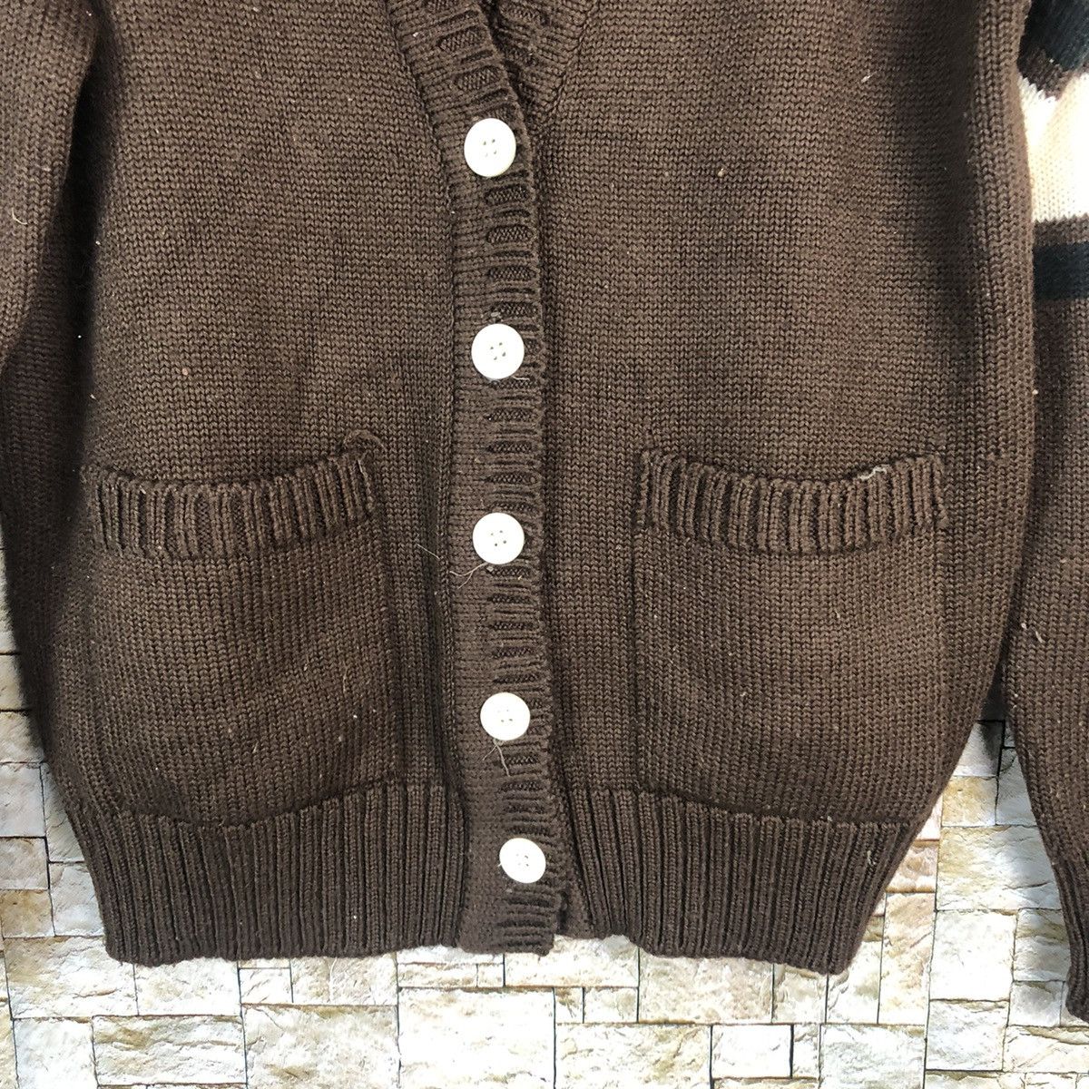 Homespun Knitwear × Japanese Brand Japanese Brand Brown Cardigan Knitwear #A765 Size US M / EU 48-50 / 2 - 6 Thumbnail