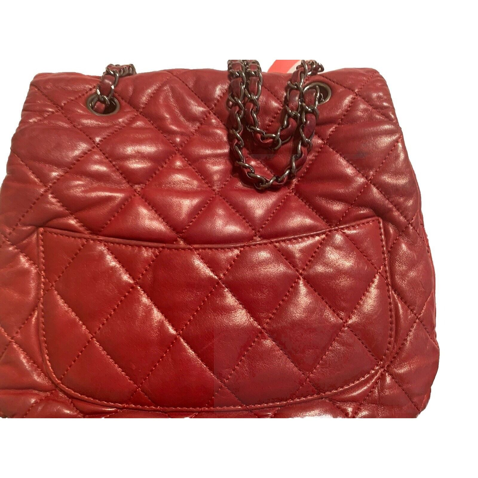 Chanel CHANEL ACCORDION FLAP BAG Burgundy In Quilted Leather Size ONE SIZE - 6 Thumbnail