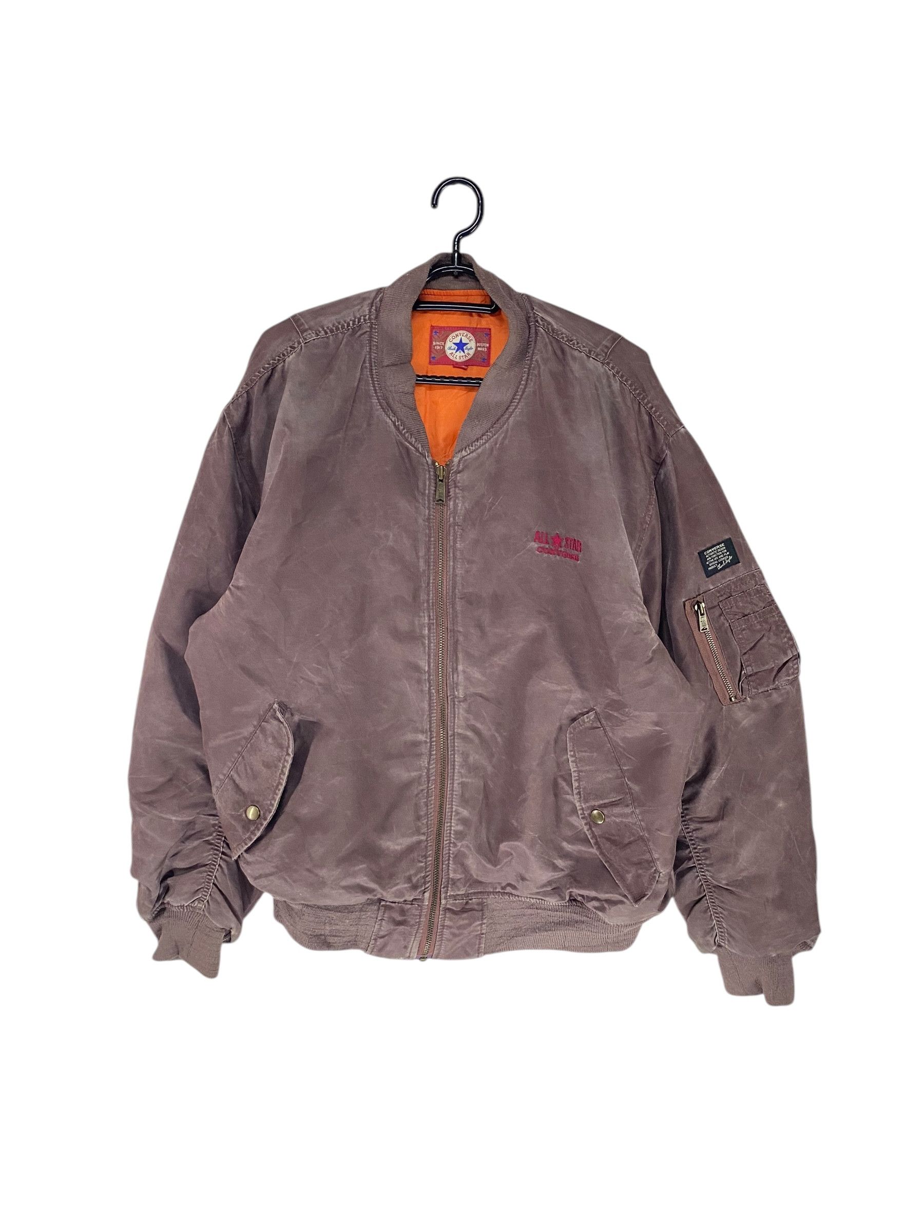Vintage Vintage Converse sunfaded bomber jacket Size US L / EU 52-54 / 3 - 1 Thumbnail