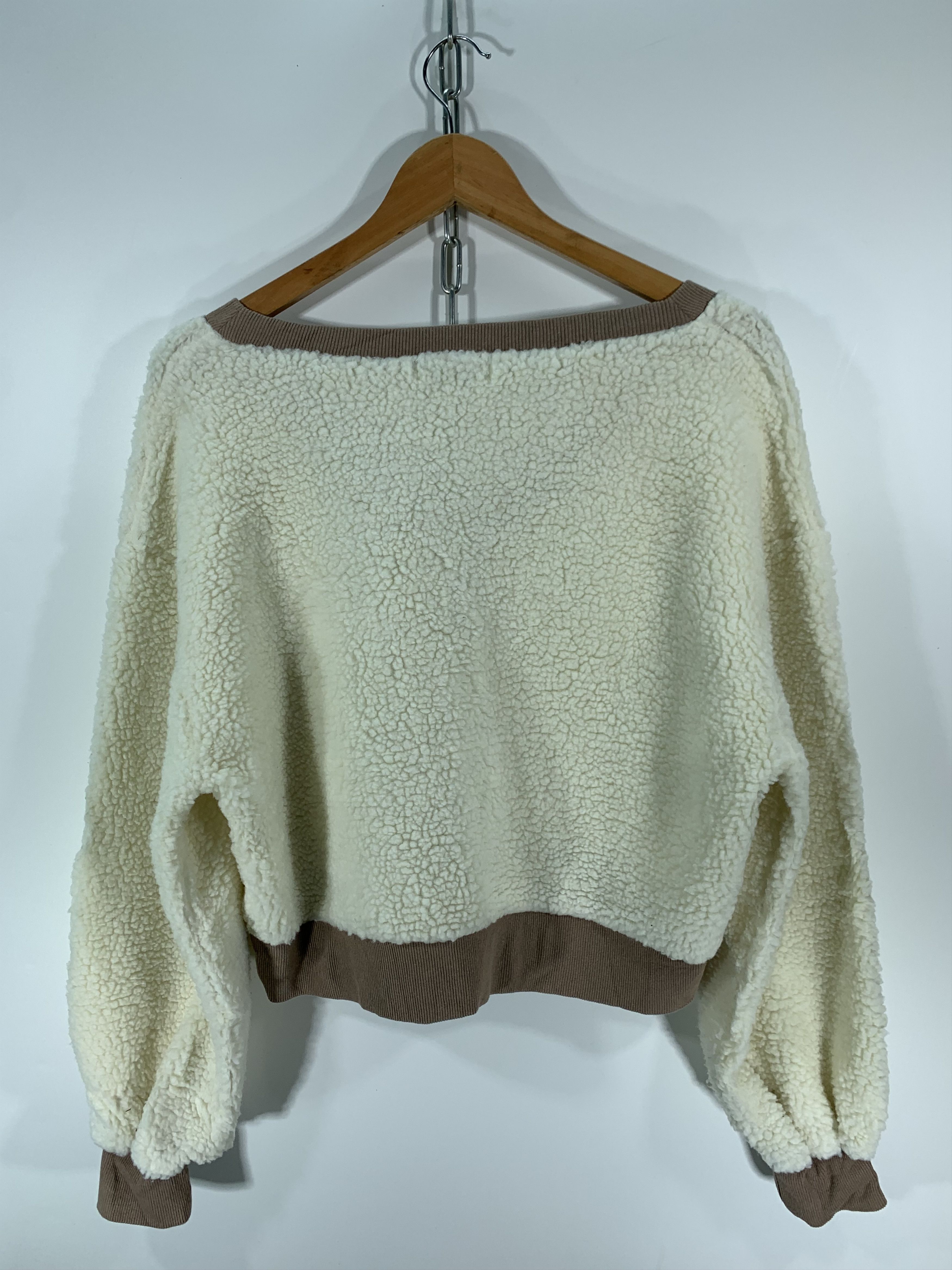 Japanese Brand ⚡️Browny Cropped Sherpa Fleece Cardigan Size US M / EU 48-50 / 2 - 5 Thumbnail