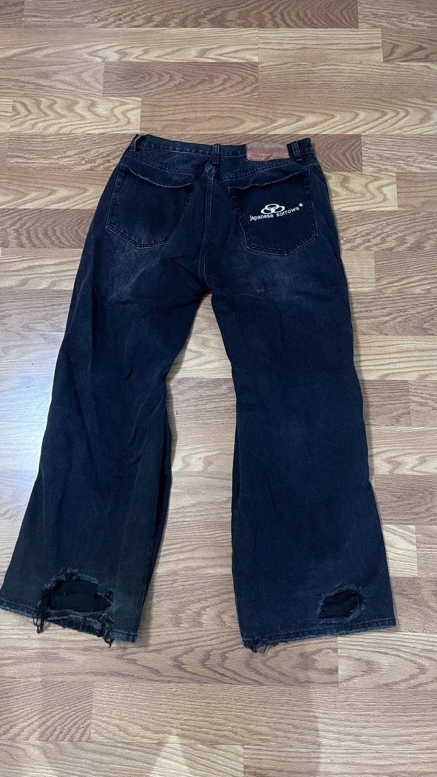 Japanese Brand Japanese Flare Denim with Rhinestones Size US 36 / EU 52 - 3 Thumbnail