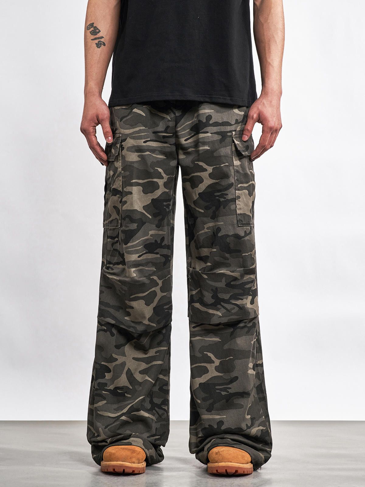 Vintage Cargo Straight Wide Leg Pants Size US 34 / EU 50 - 4 Thumbnail