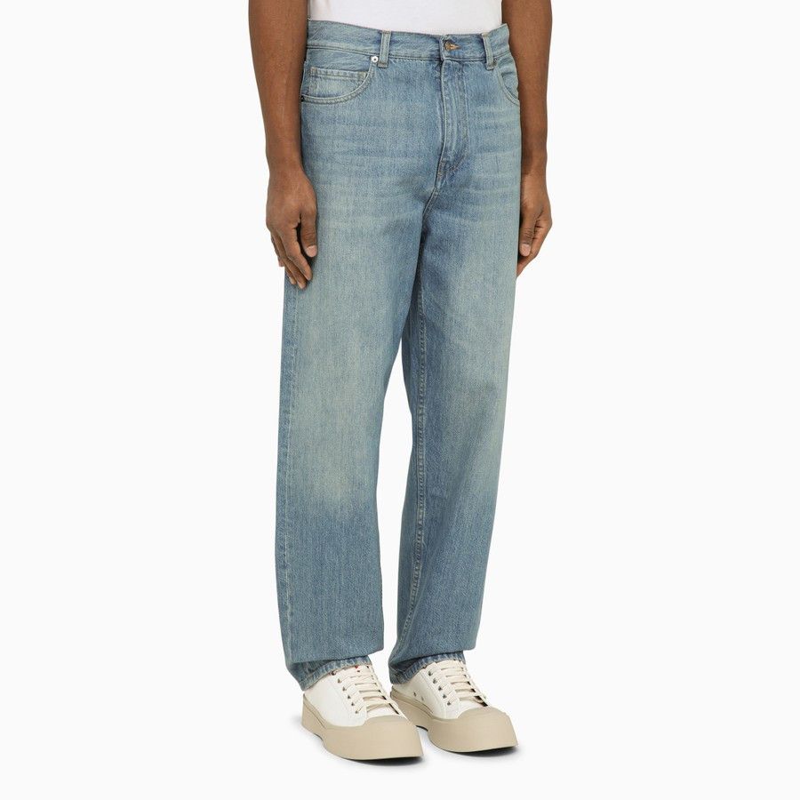 Alanui o1d2blof1124 Denim Jeans in Light Blue Size US 32 / EU 48 - 3 Thumbnail