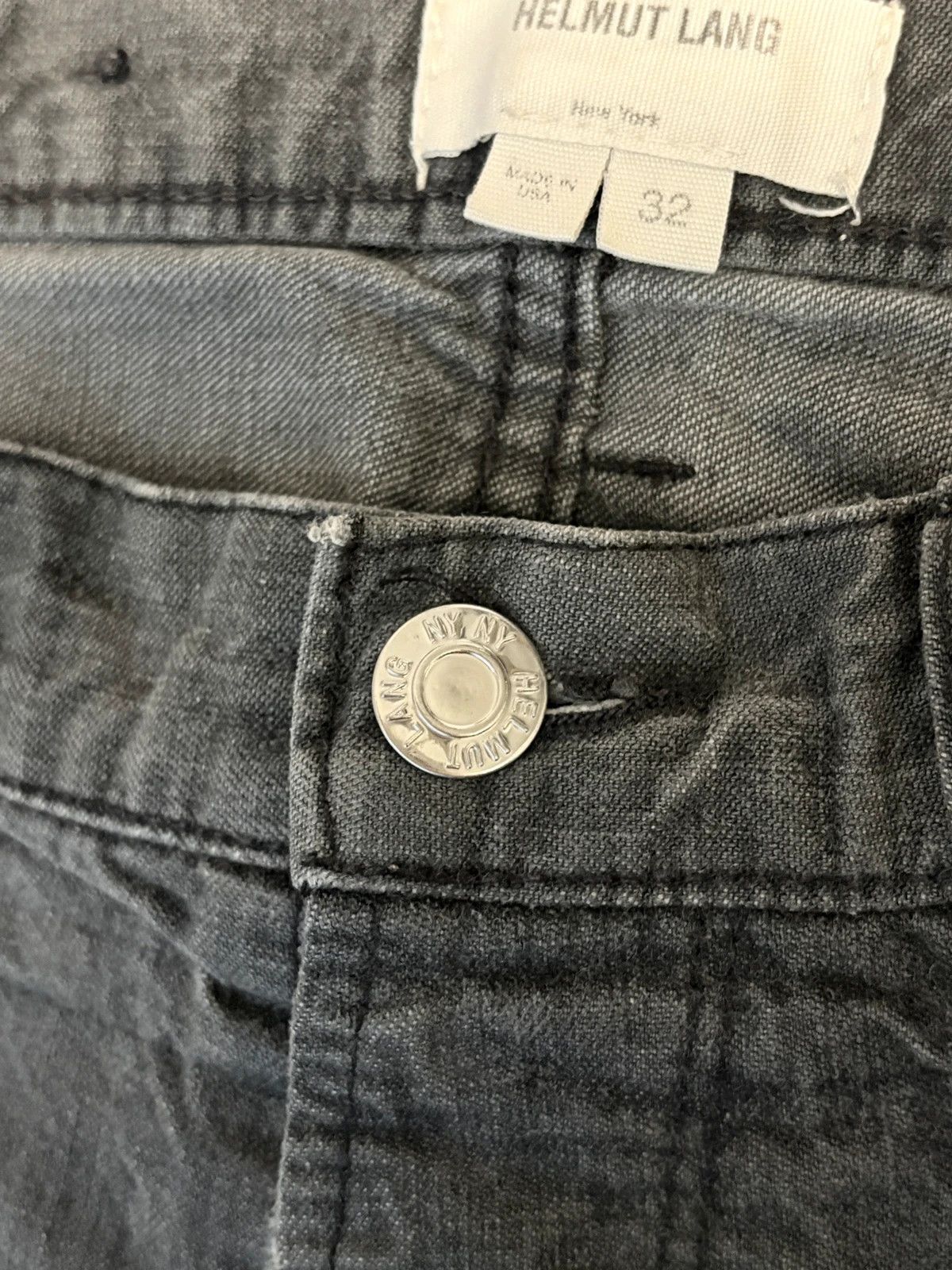 Helmut Lang Helmut Lang ‘dark bleach’ 90s acid wash denim, made in USA Size US 32 / EU 48 - 10 Thumbnail