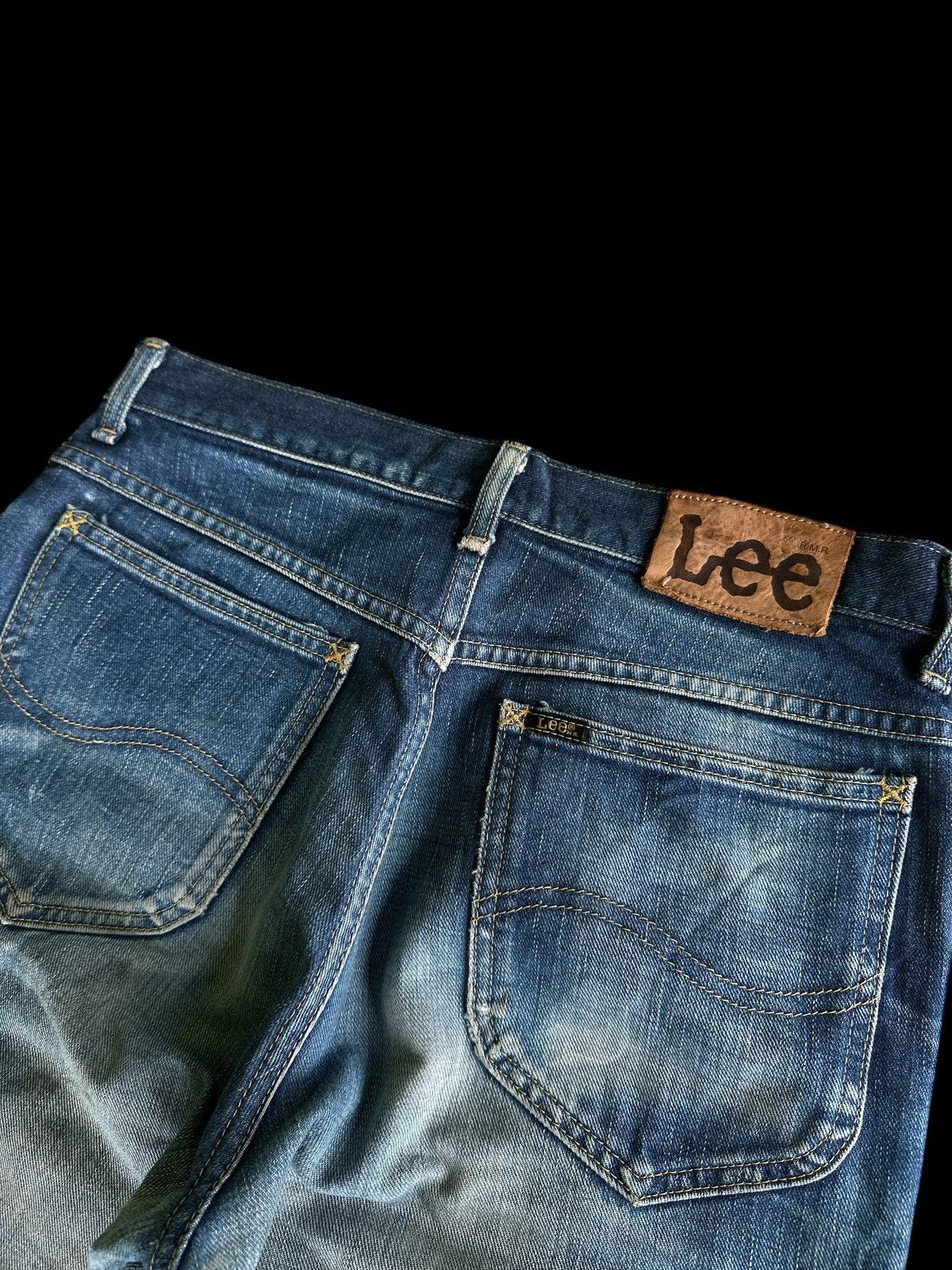 Vintage Distress Denim💥 Lee Riders Made In Japan💥 Size US 32 / EU 48 - 6 Thumbnail