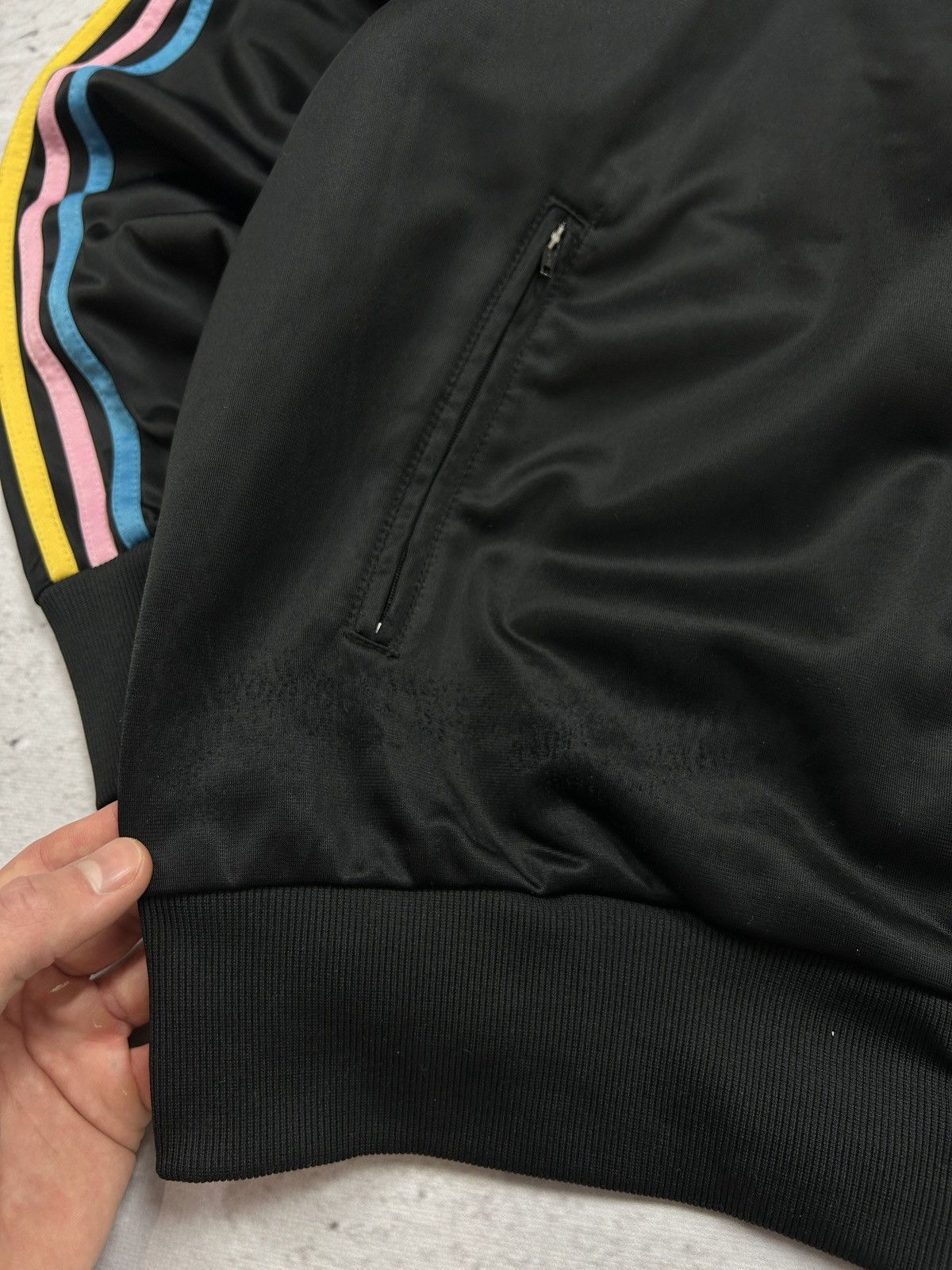 Adidas 💥Y2k Vintage Adidas 3-Stripes Rasta Bob Marley Track Javket💥 Size US XL / EU 56 / 4 - 9 Thumbnail