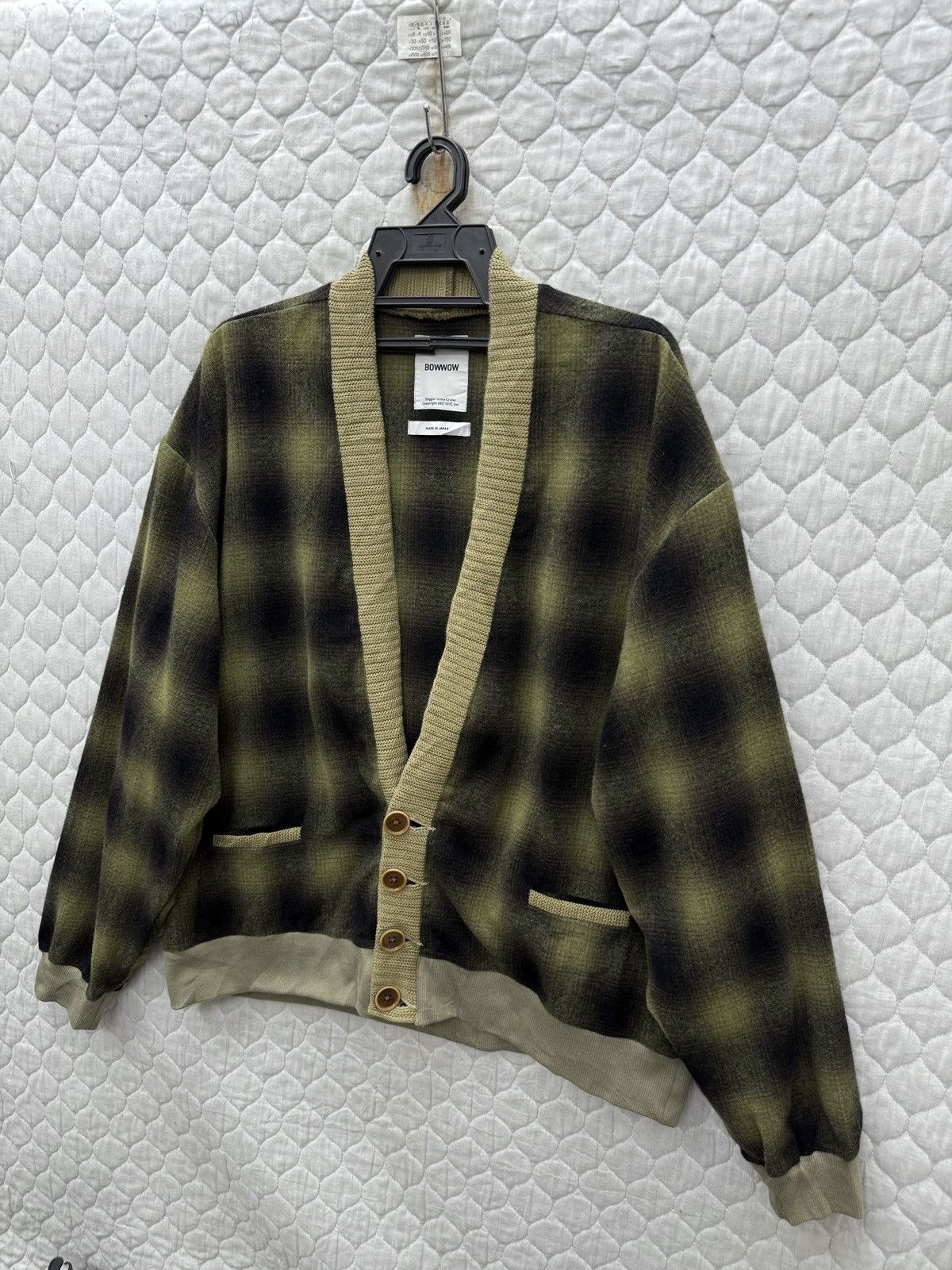 Hypebeast 🔥🔥🔥ARCHIVE BOWWOW OLIVE GREEN BLACK CARDIGAN Size US XL / EU 56 / 4 - 2 Thumbnail