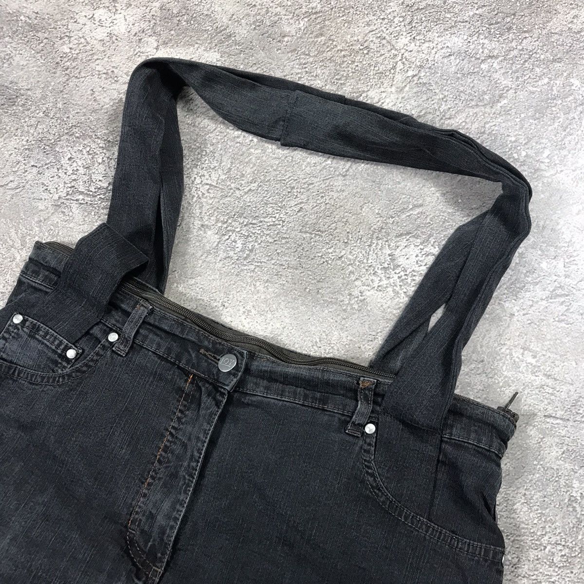 Vintage Y2K Denim Crossbody Bag Junya Watanabe Style Japanese OS Size ONE SIZE - 2 Thumbnail