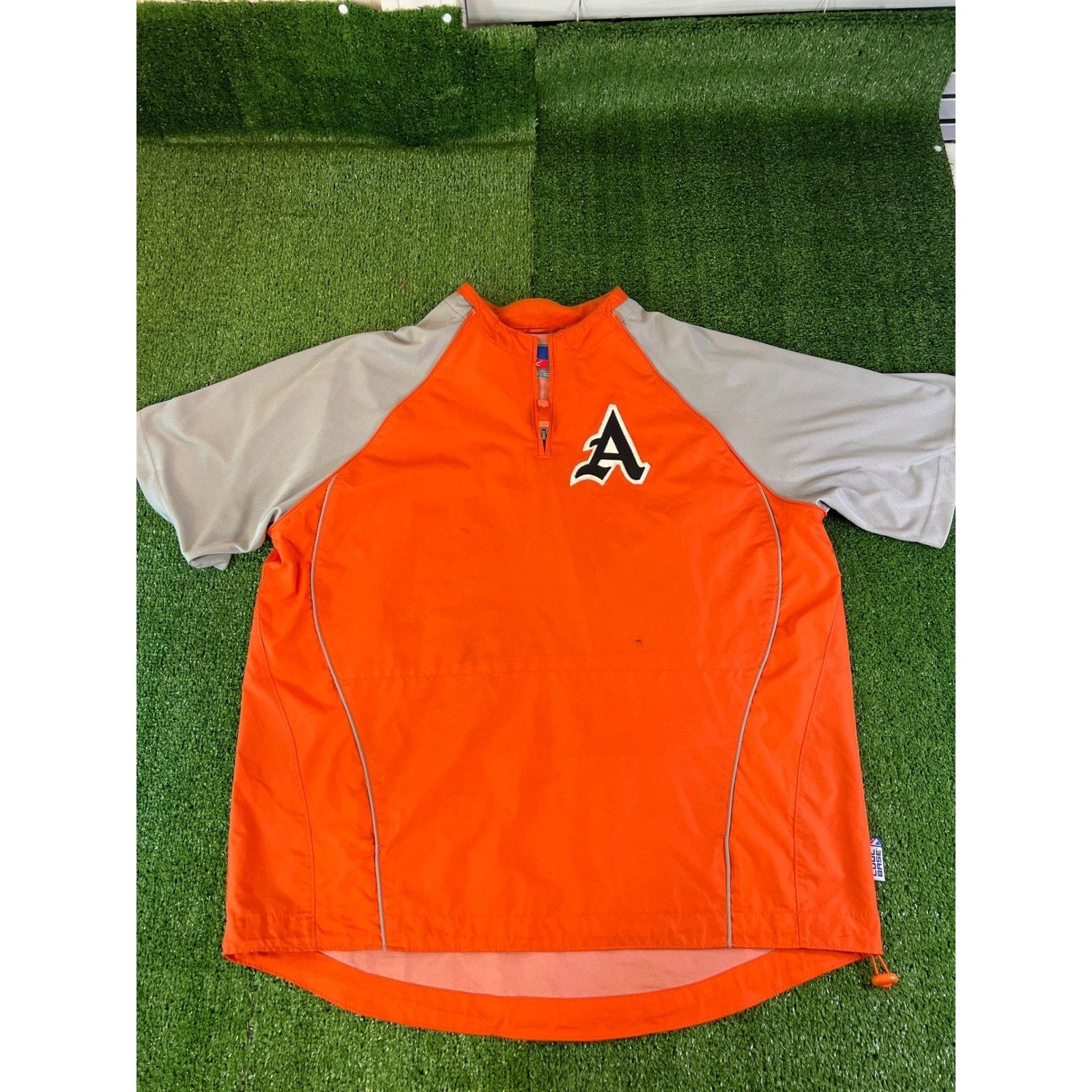 Majestic Majestic MLB Athletics Batting Jacket Mens LG Orange Size US L / EU 52-54 / 3 - 5 Thumbnail