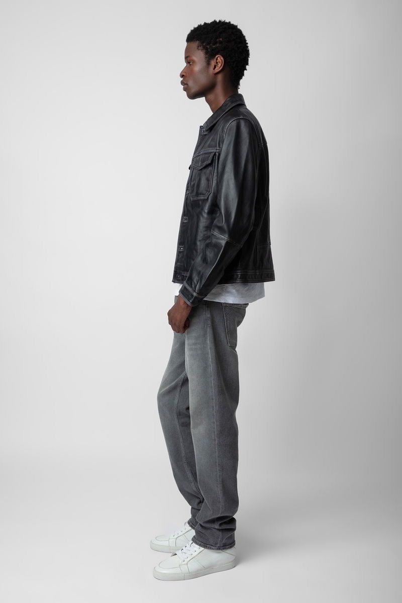 Zadig & Voltaire !DS! SS23 Zadig & Voltaire Lasso Dyed Leather Jacket Size US M / EU 48-50 / 2 - 7 Thumbnail