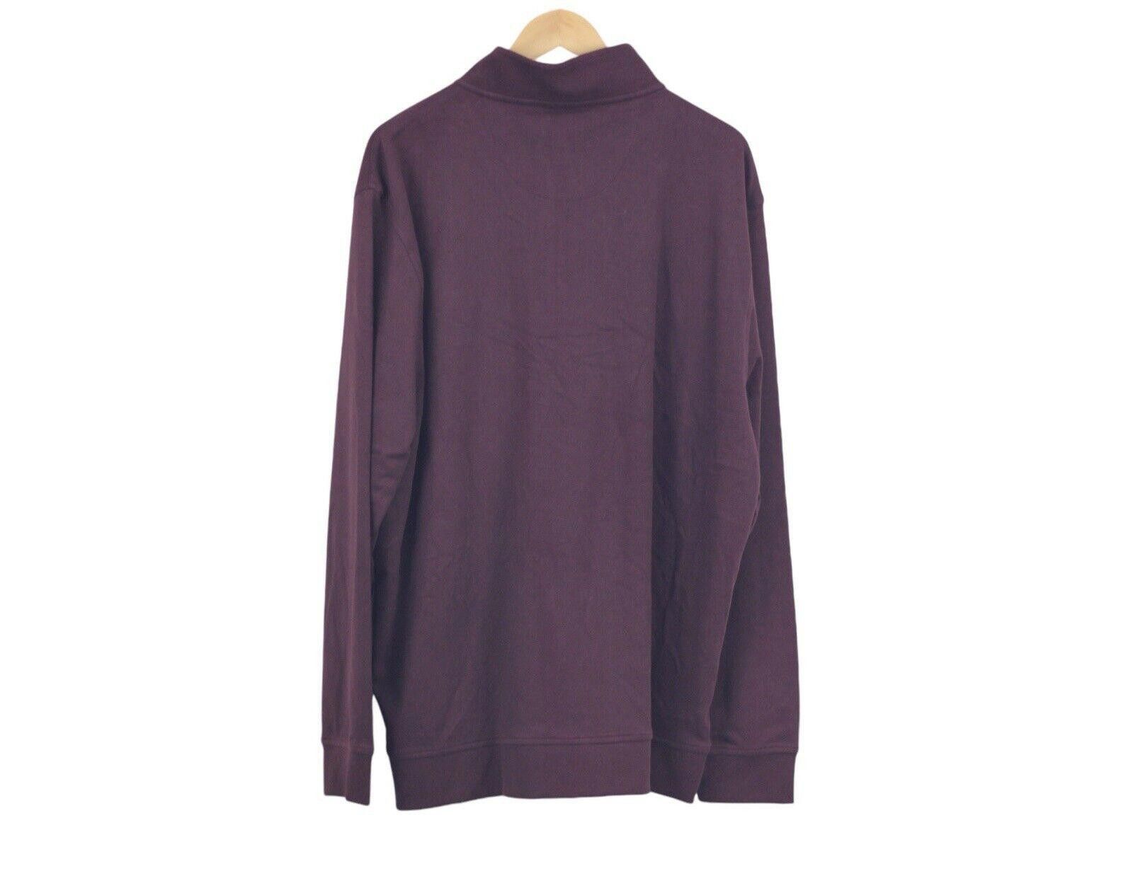Ted Baker Ted Baker Men Sweater Quarter 1/4 Zip Pullover Red 2XL Size US XXL / EU 58 / 5 - 2 Thumbnail