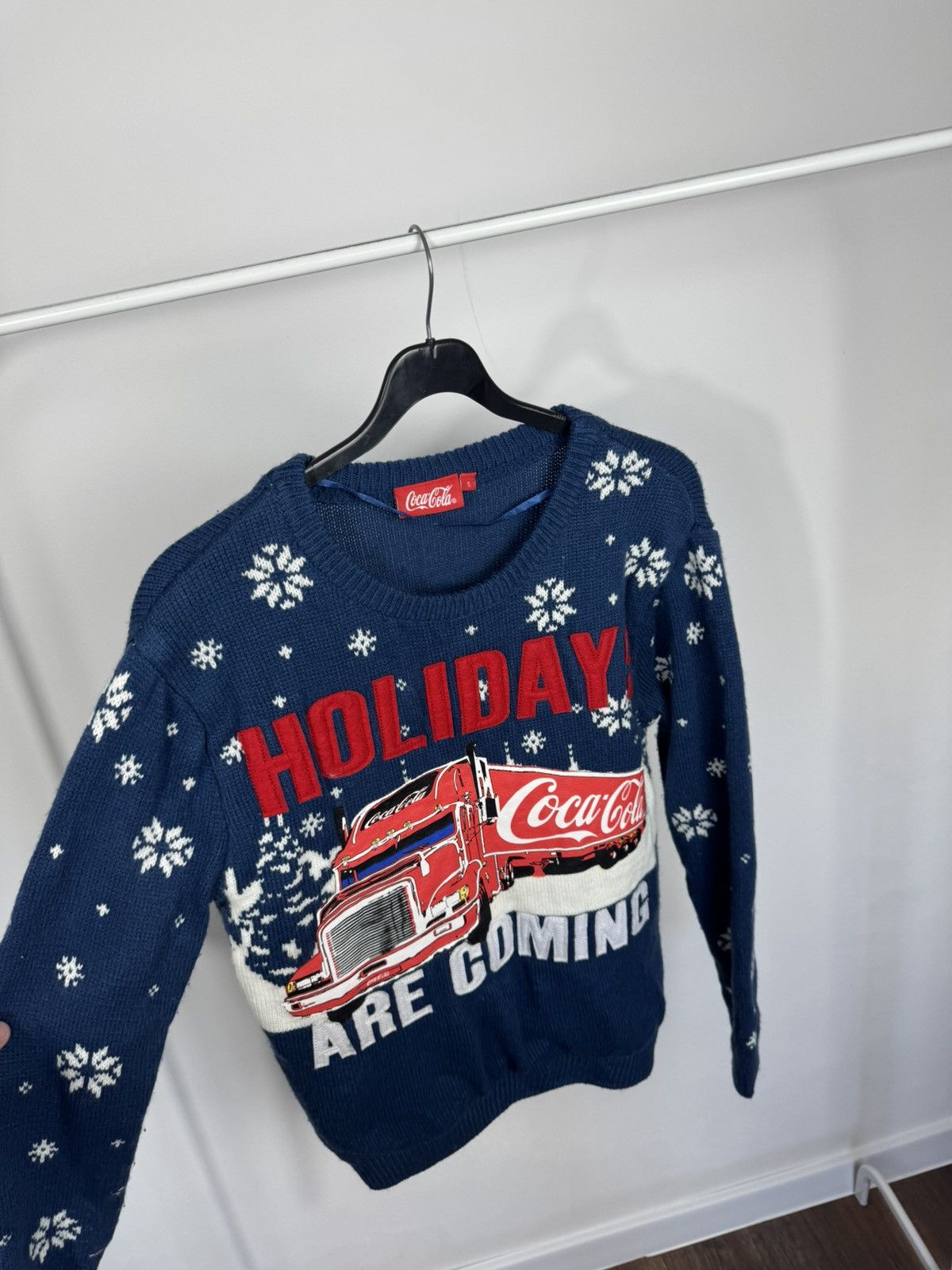 Coca Cola Coca Cola Holidays Are Coming Christmas Knit Sweater Blue S Size US S / EU 44-46 / 1 - 5 Thumbnail