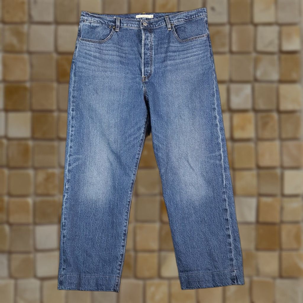 Levi's Levi's Ribcage Jeans Straight Ankle 34x31 Denim Blue 5-Pocket Vintage Unisex Adults Mens Womens Size US 34 / EU 50 - 1 Thumbnail
