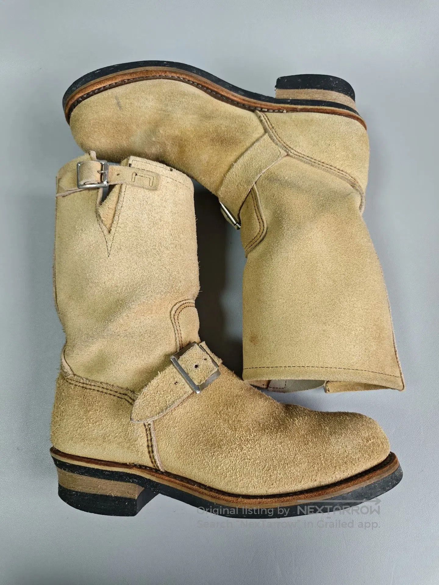Red Wing Redwing 8268 Suede Engineer Boots. Size US 8 / EU 41 - 4 Thumbnail