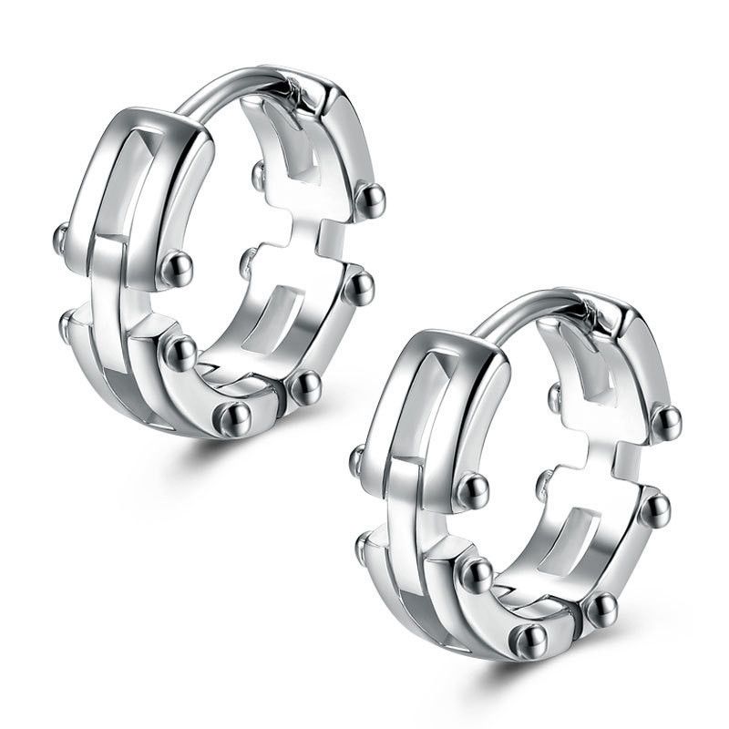 Jewelry × Sterling Silver Crazy Earrings One Pairs Chrome Jewelry Size ONE SIZE - 5 Thumbnail