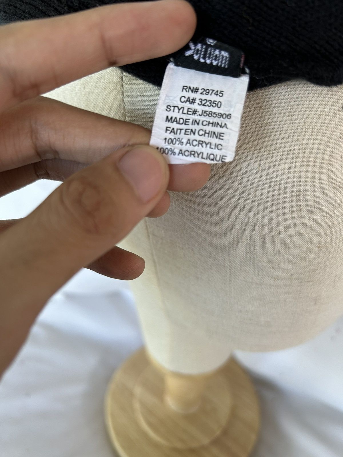 Volcom Volcom Black White Beanie Hats☠️ Size ONE SIZE - 5 Thumbnail
