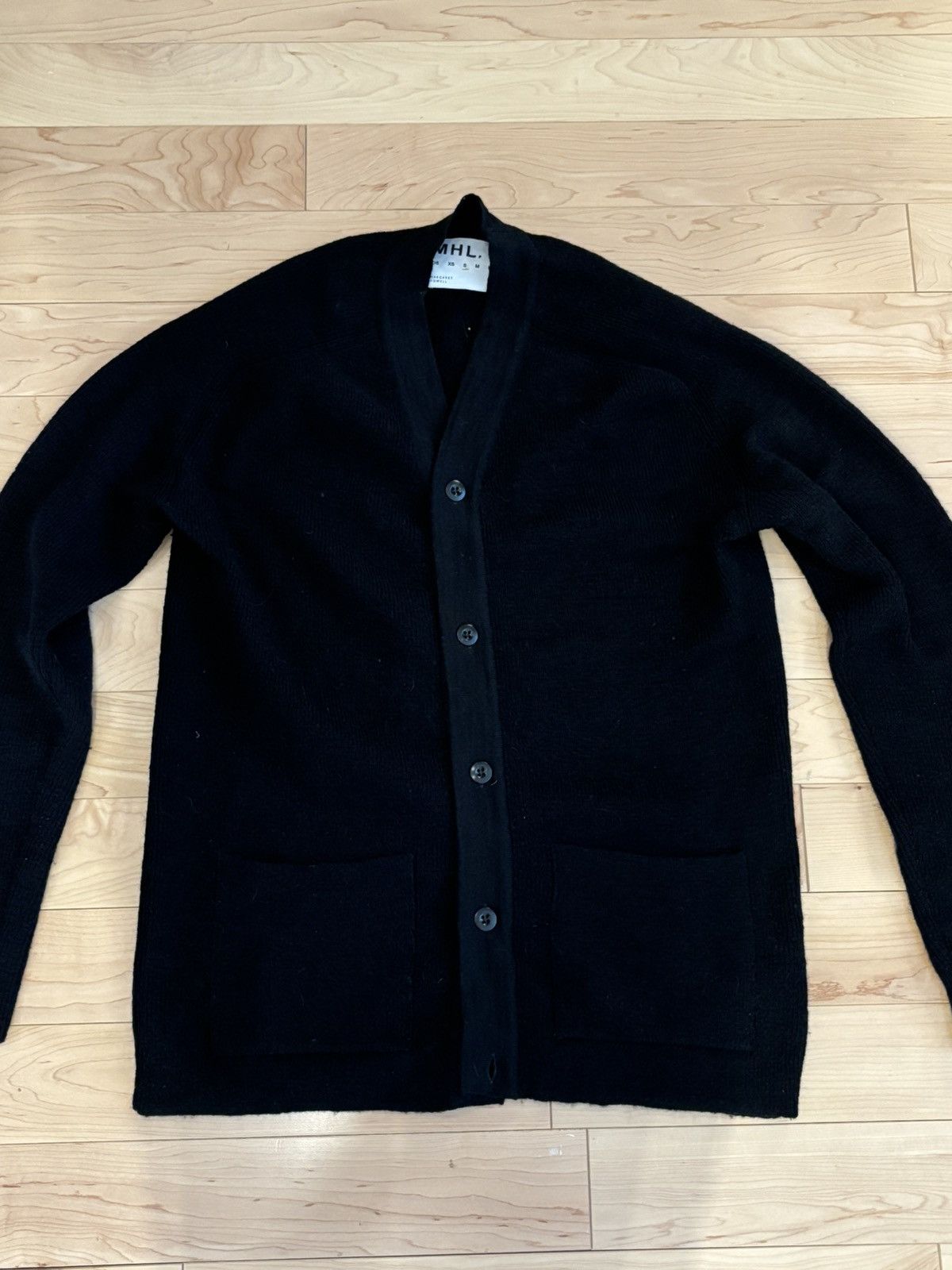 Margaret Howell MHL Cardigan New Wool Black Size US S / EU 44-46 / 1 - 3 Thumbnail