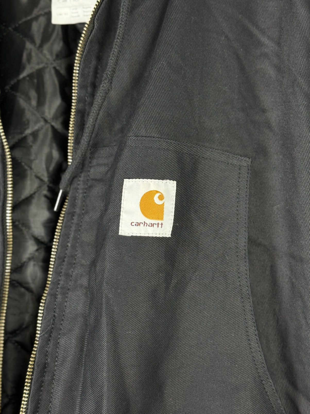 Carhartt CARHARTT Black Quilted Hooded Jacket Size Large MADE IN USA Size US L / EU 52-54 / 3 - 5 Thumbnail