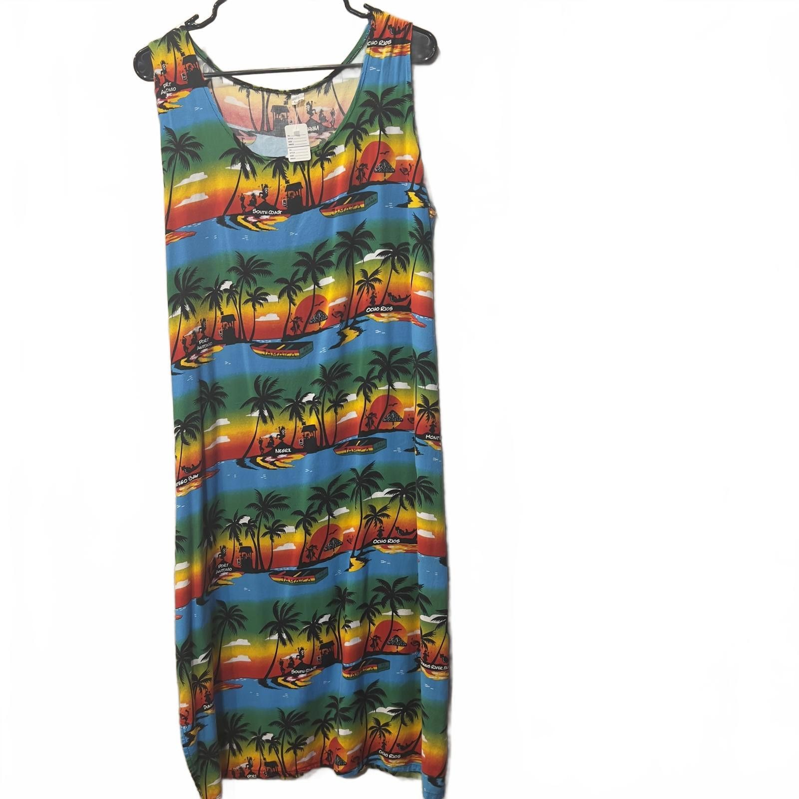 Other South Coast Tropical Print Casual Sleeveless Dress Size L / US 10 / IT 46 - 3 Thumbnail