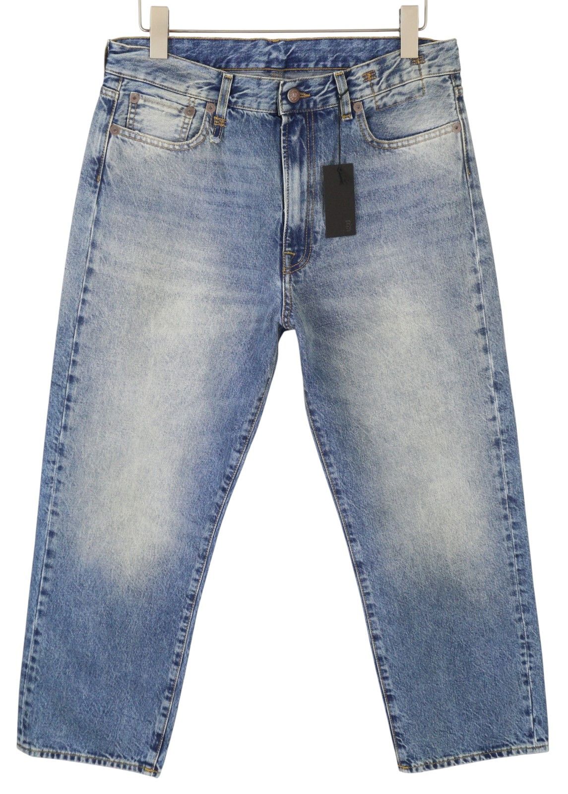 R13 BOYFRIEND 30 Jasper Straight Whiskers Faded Zip FW25 86648 Size 30" / US 8 / IT 44 - 1 Thumbnail