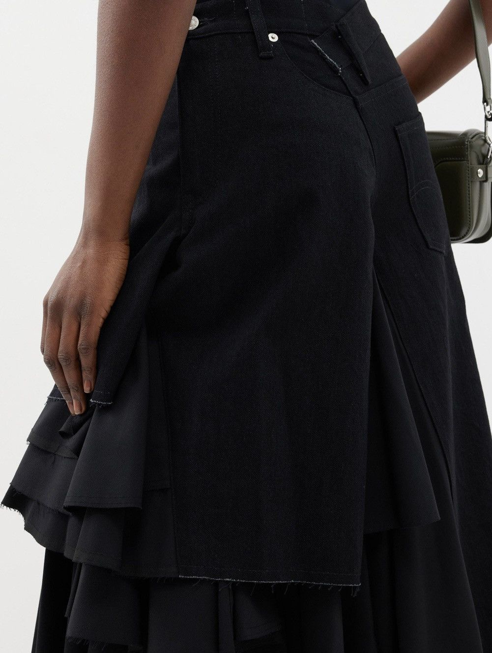 Junya Watanabe × Levi's Junya Watanabe AD2023 Levi's Edition Frill layered Skirt Size 28" / US 6 / IT 42 - 4 Thumbnail