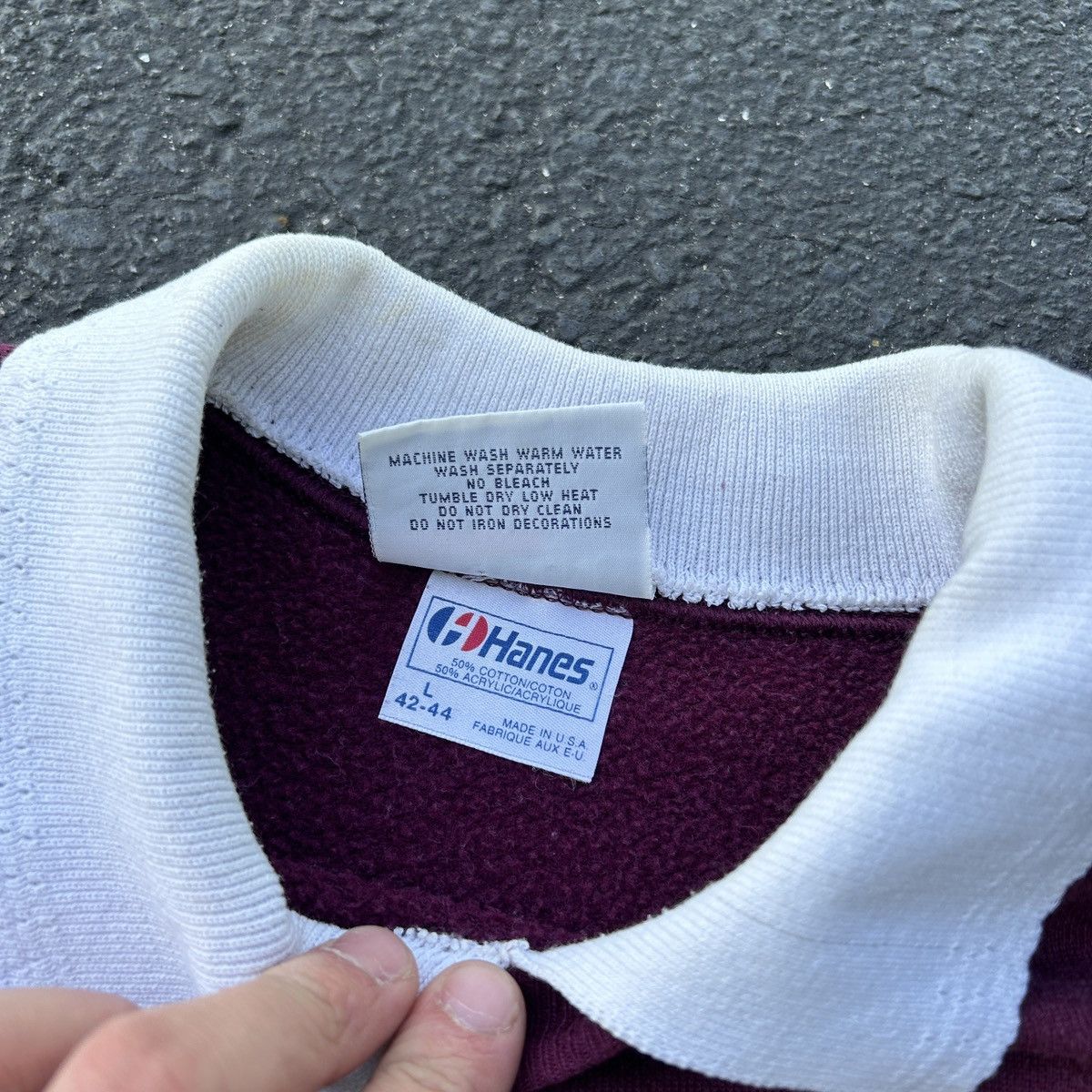 Japanese Brand Vintage purple Japanese flower blossom tree 90s crewneck Size US L / EU 52-54 / 3 - 5 Thumbnail