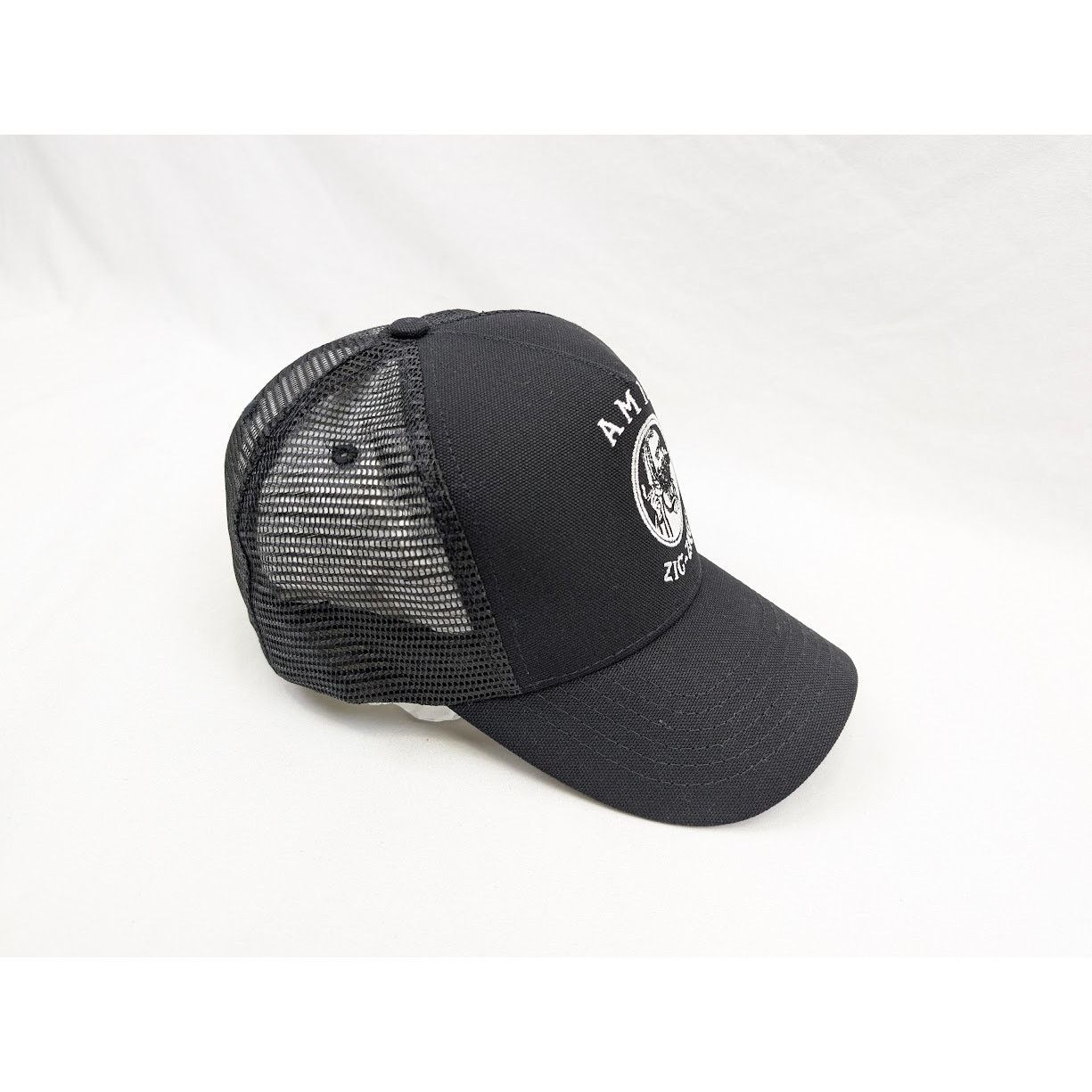 Amiri o1rshd1 Q:5 / Size: OS / Zig Zag Trucker Hat / Cap in Black Size ONE SIZE - 15 Thumbnail