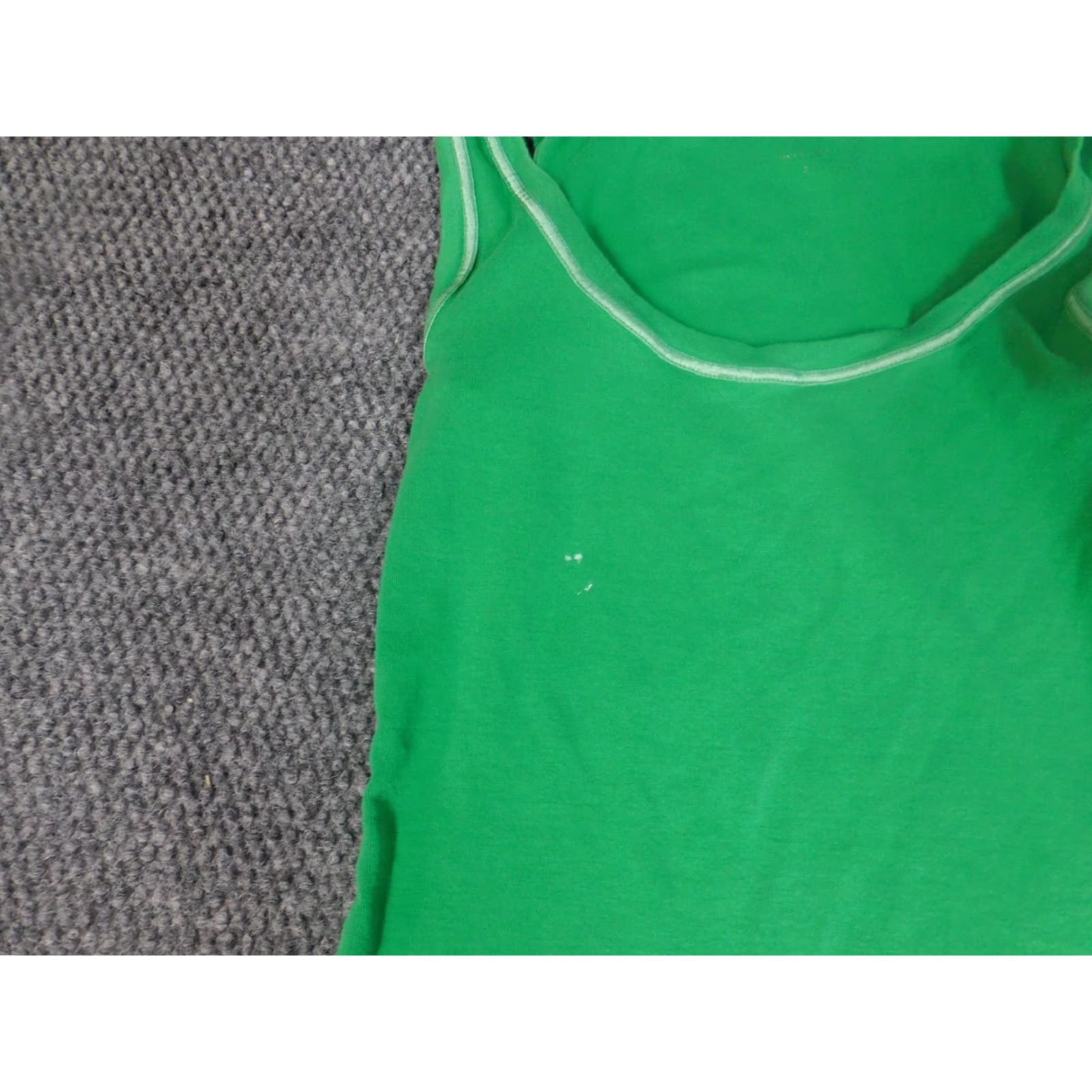 Calvin Klein Calvin Klein Collection Womens Tank Regular Medium Green Cotton Rayon Crew Neck Pullover Sleeveless Casual Size M / US 6-8 / IT 42-44 - 4 Thumbnail
