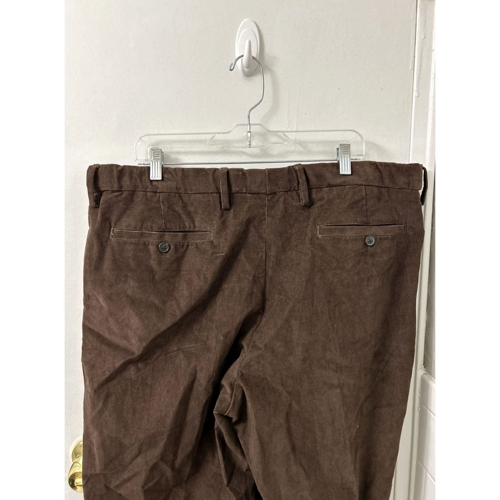 Lands' End Lands' End Corduroy Pants Mens 42x29 Brown Pleated YKK Traditional Fit Trousers Size US 42 / EU 58 - 7 Thumbnail