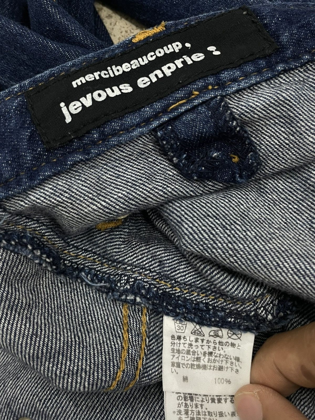 mercibeaucoup Mercibeaucoup Jevous Enprie Drop Crotch Dark Denim Size US 29 - 15 Thumbnail
