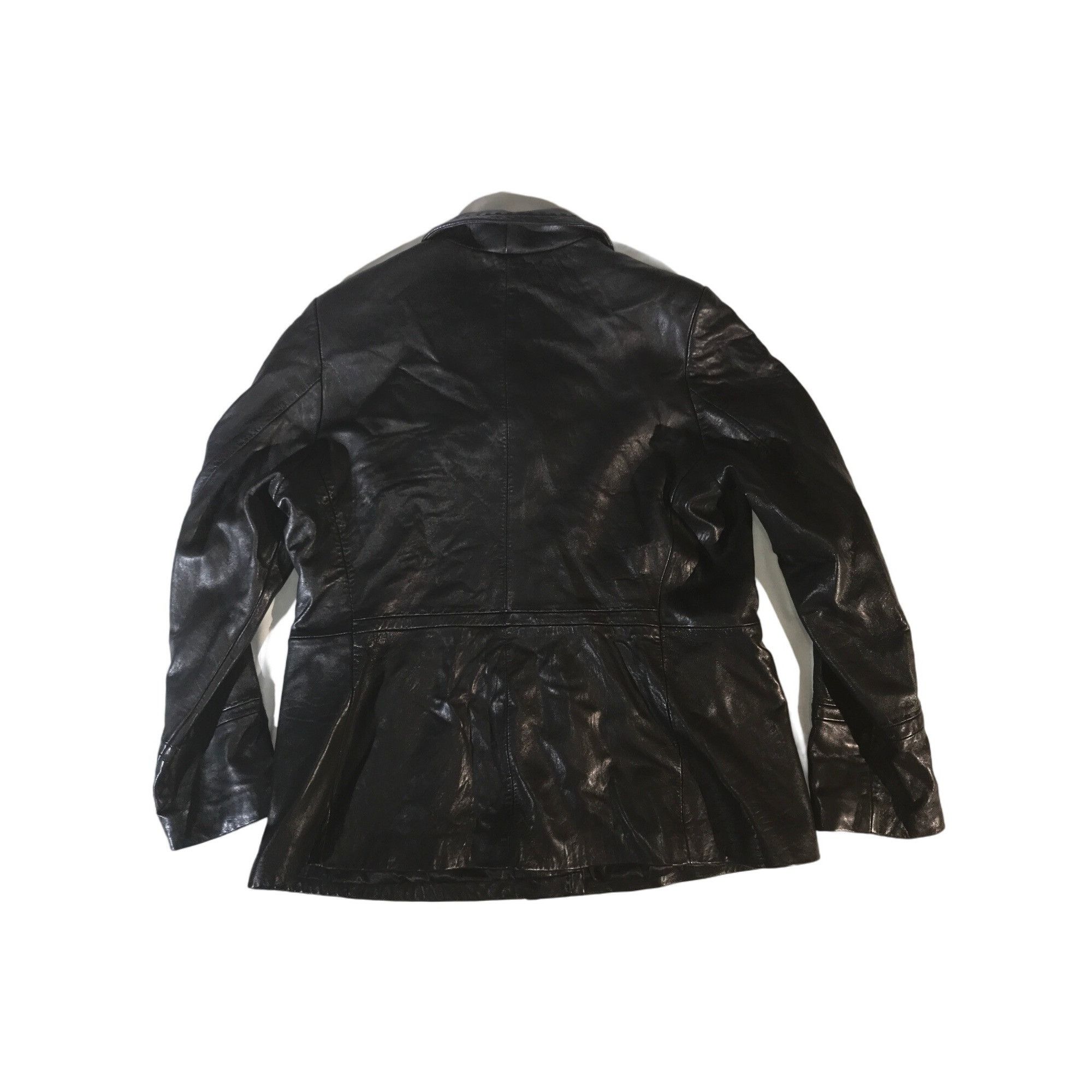 Jones New York Jones New York Women's Black Lambskin Leather Jacket Blazer Size XL / US 12-14 / IT 48-50 - 2 Thumbnail