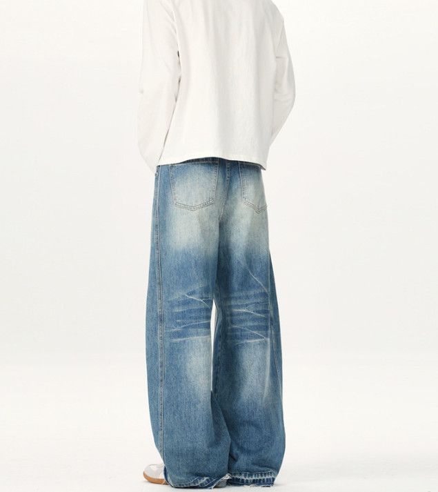 Vintage Men's American baggy lightning scimitar jeans Size US 32 / EU 48 - 4 Thumbnail