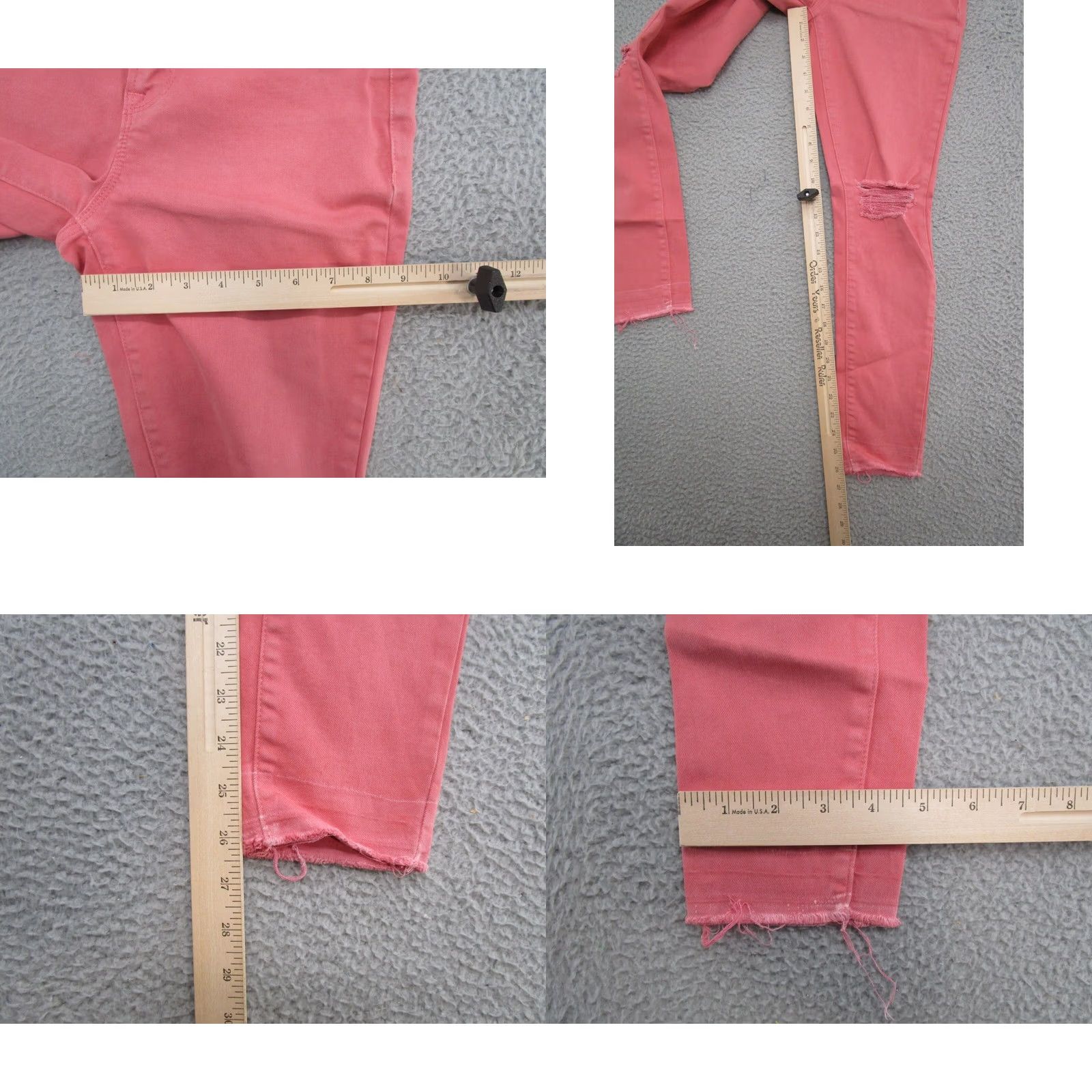 Old Navy VINTAGE Old Navy Rockstar Distressed Pink Denim Jeans Women 2 Reg Stretch Denim Jeans Pink Women Size 2 Distressed Ankle Stretch Size 26" / US 2 / IT 38 - 8 Thumbnail