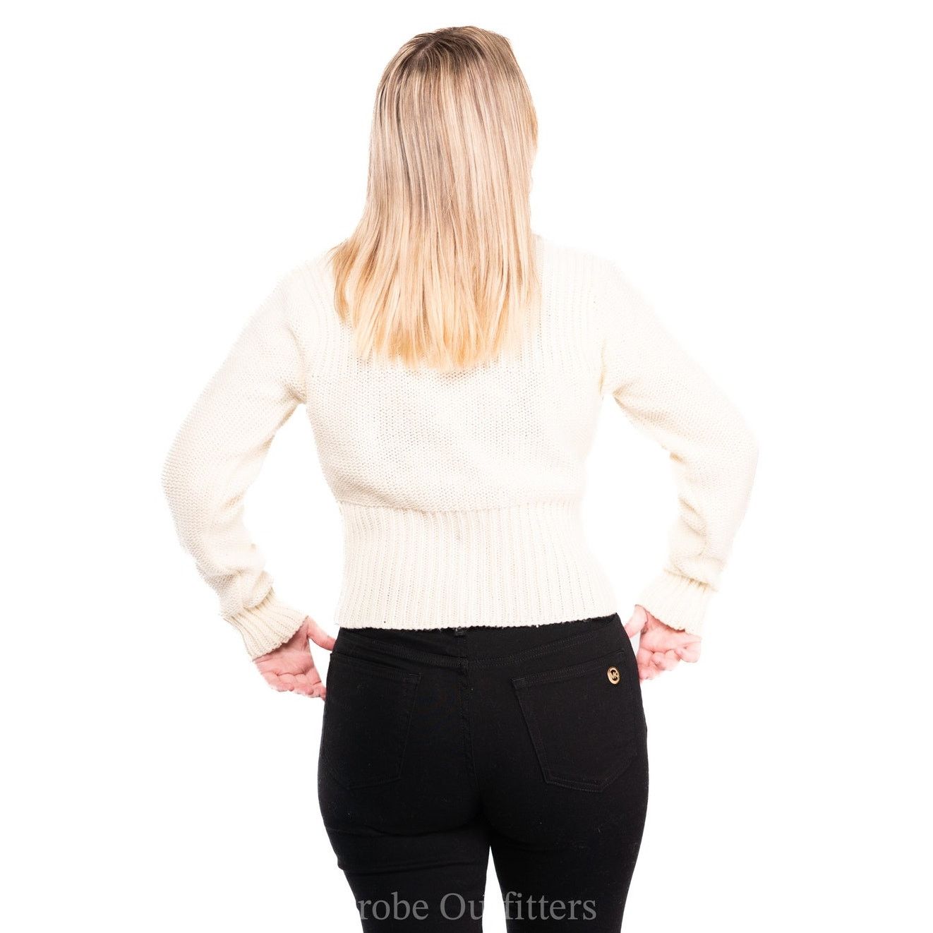 Vintage Vintage 1960's Bone White Mid Century Cardigan Sweater Size L / US 10 / IT 46 - 6 Thumbnail