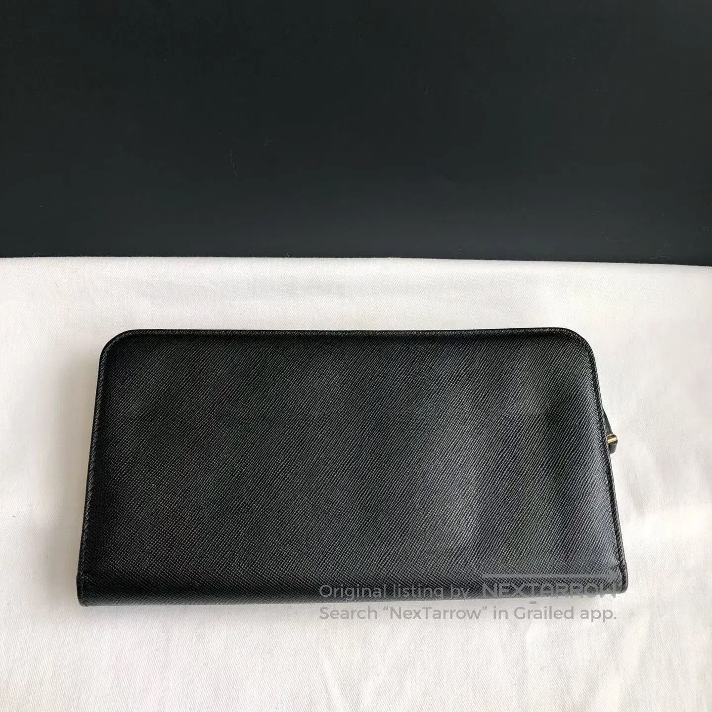 Prada Prada Black Gold Long Folding Wallet. Size ONE SIZE - 2 Thumbnail