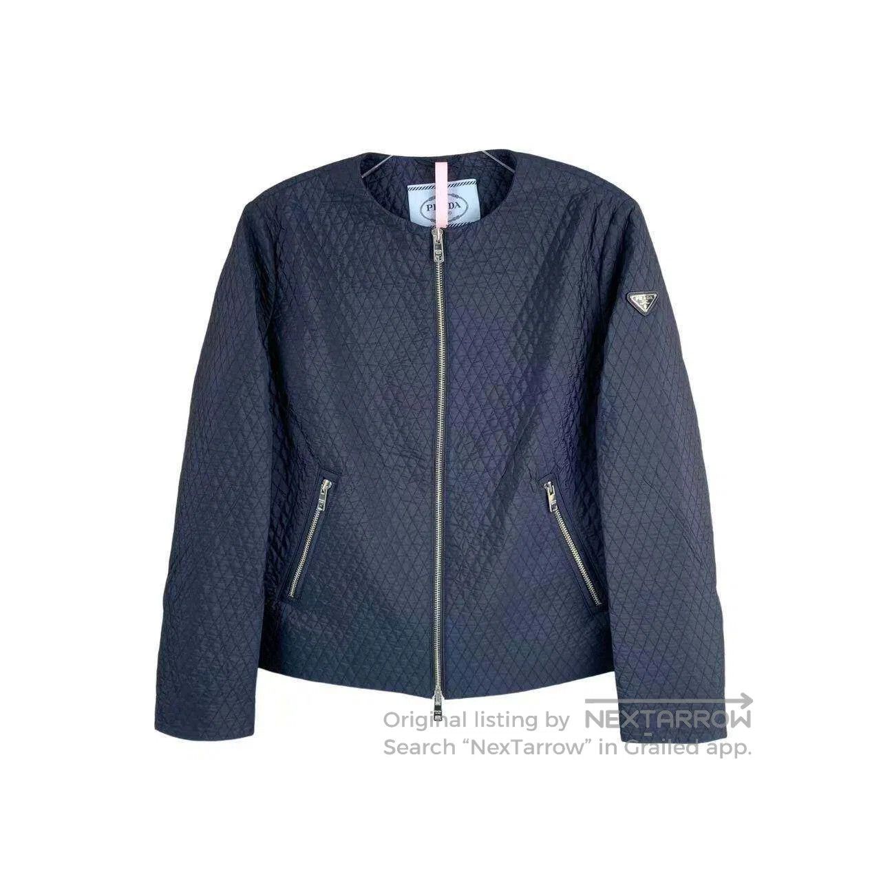 Prada Prada Metal triangle diamond plaid jacket and coat| Size XS / US 0-2 / IT 36-38 - 1 Thumbnail